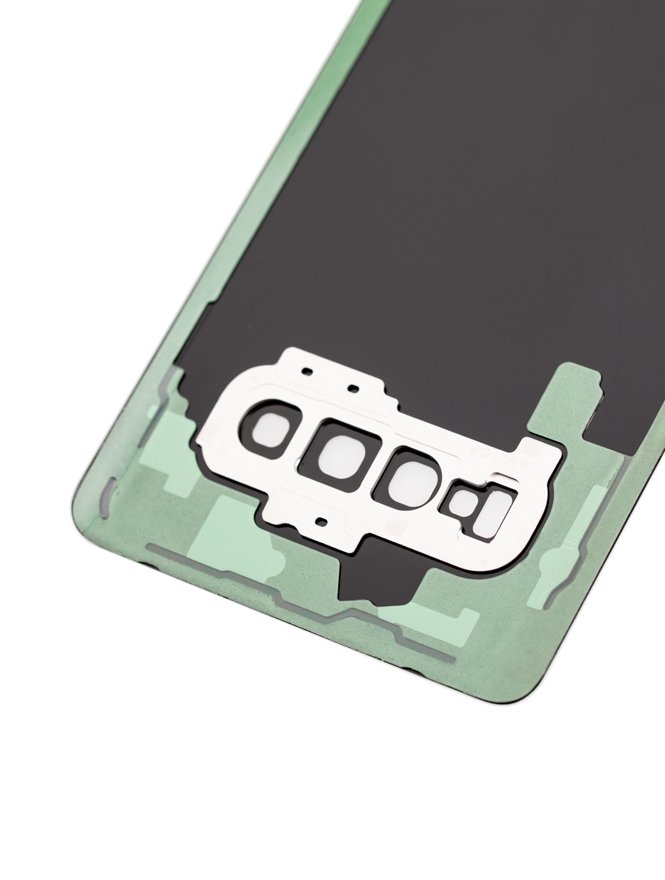 Back cover Glass With Camera Lens For Samsung Galaxy S10 Plus (No Logo) (Aftermarket Plus) (Prism White)