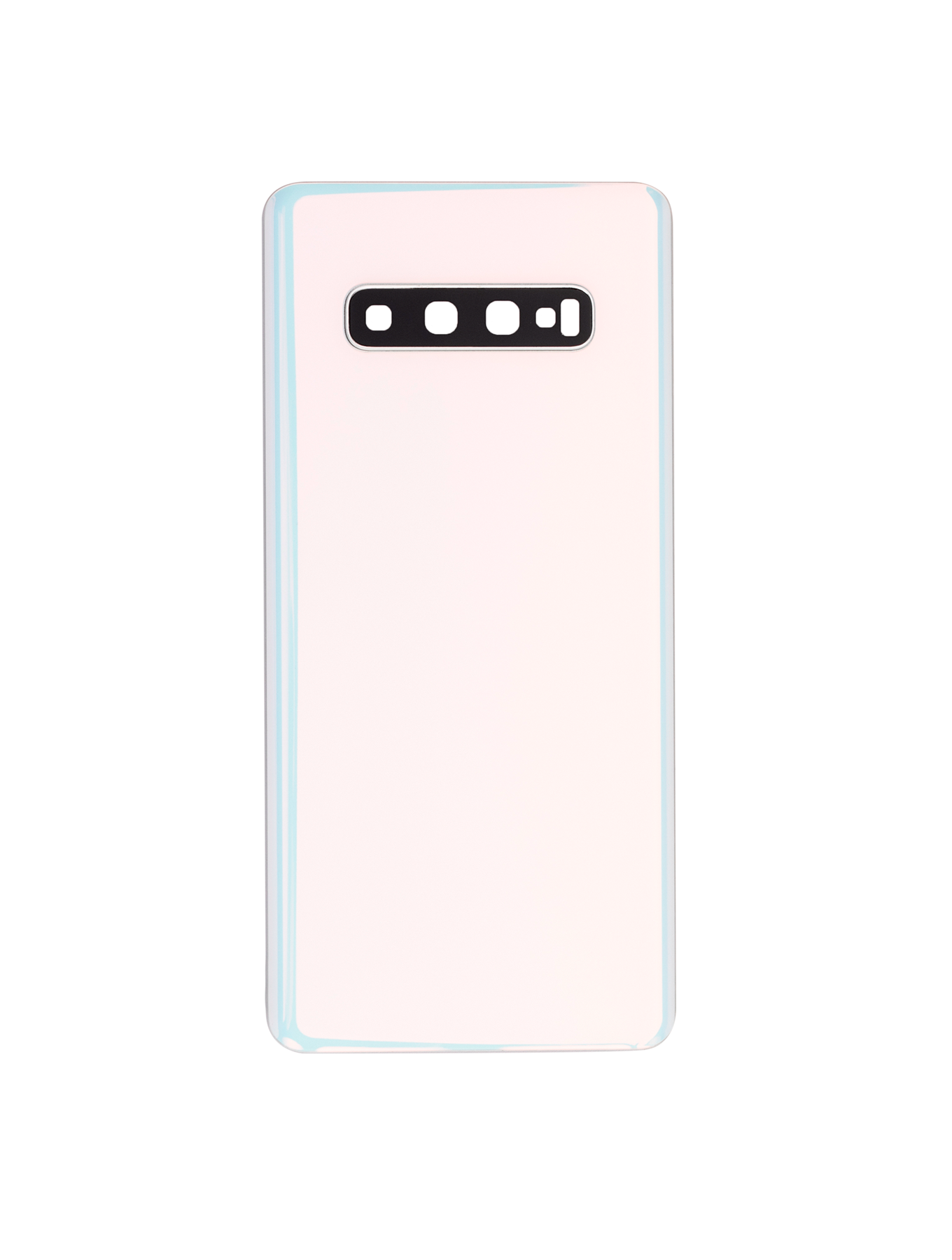 Back cover Glass With Camera Lens For Samsung Galaxy S10 Plus (No Logo) (Aftermarket Plus) (Prism White)