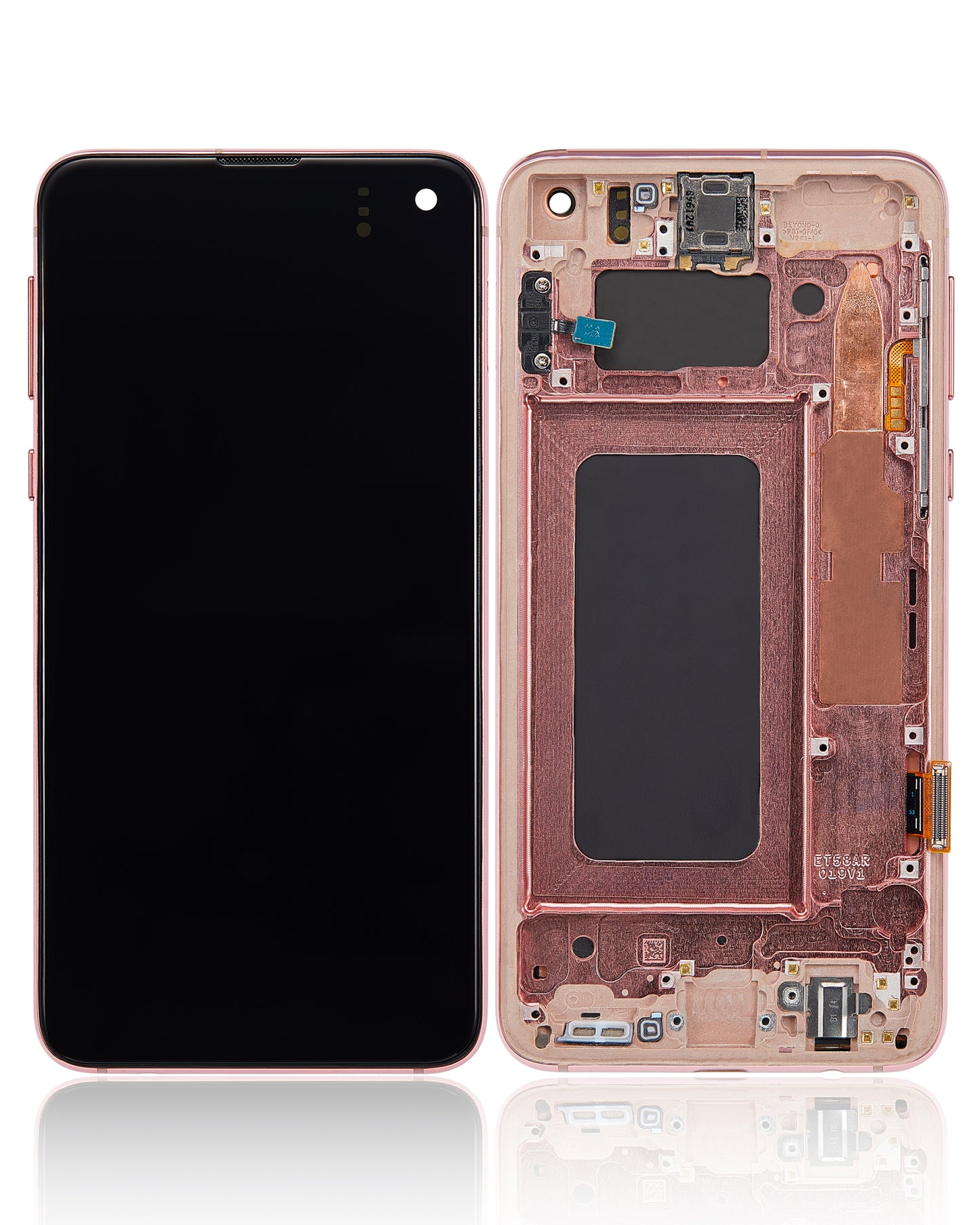 OLED Assembly With Frame For Samsung Galaxy S10E (Refurbished) (Flamingo Pink)