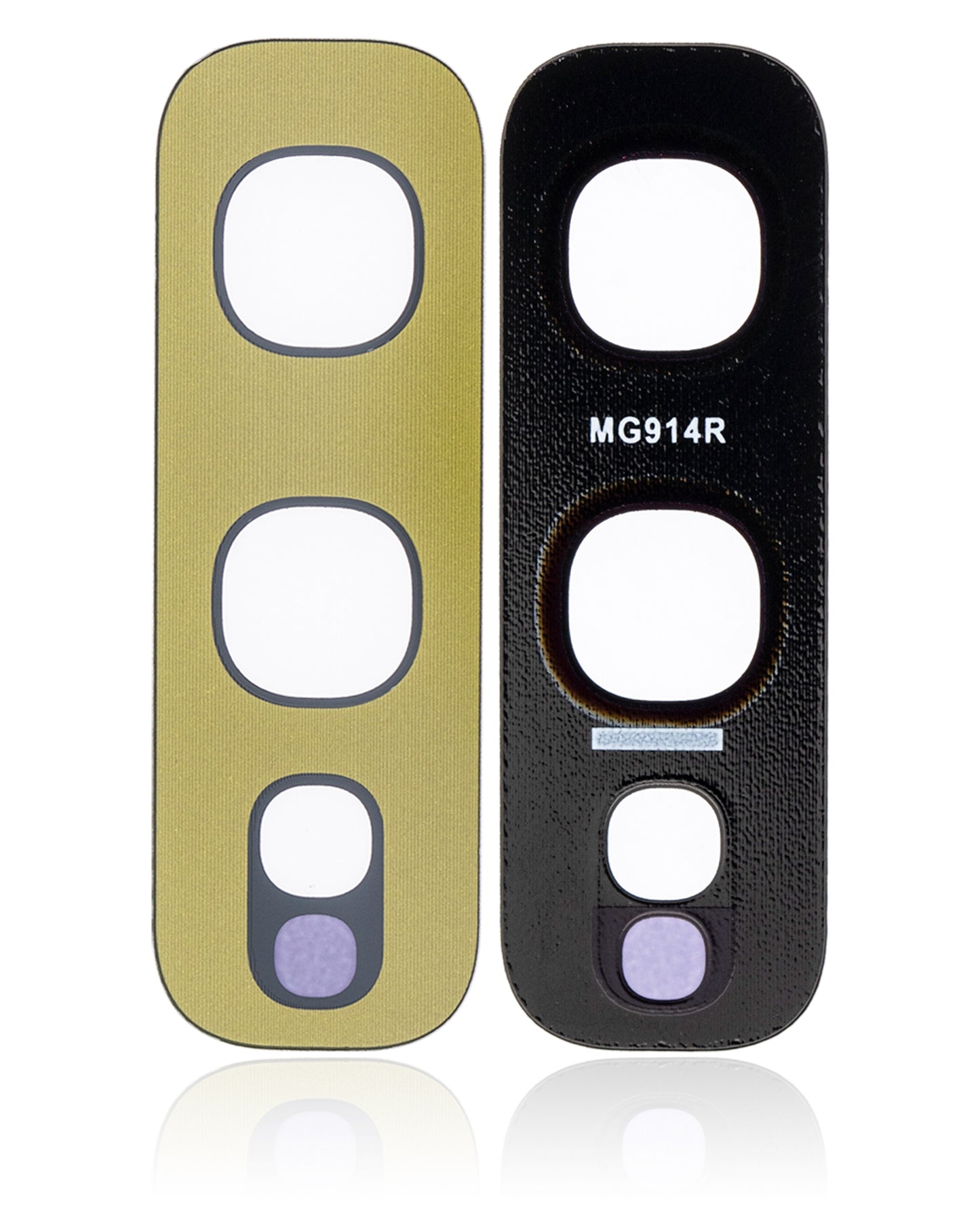Back Camera Lens (Glass Only) With Adhesive For Samsung Galaxy S10E (Canary Yellow) (10 Pack)