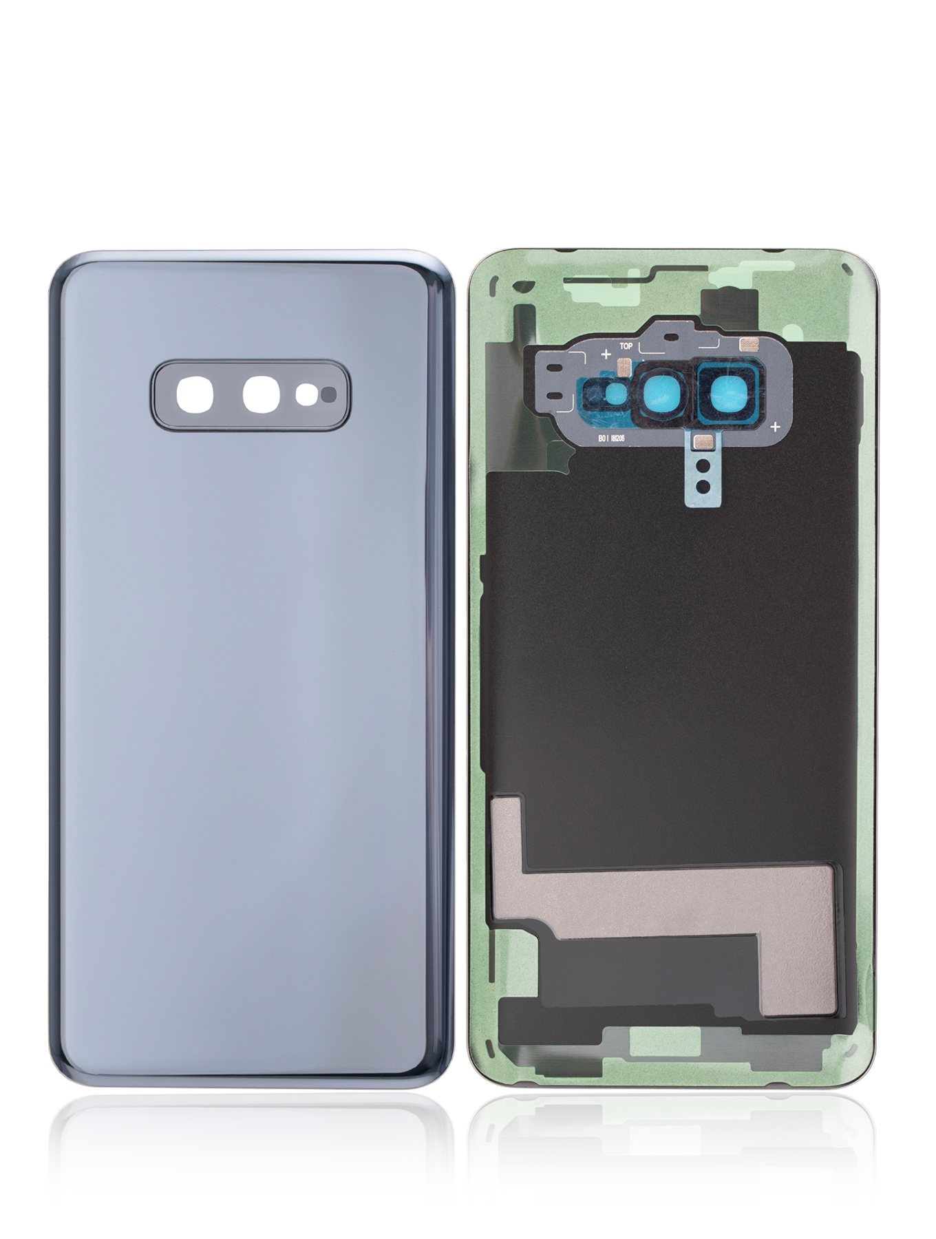 Back cover Glass With Camera Lens For Samsung Galaxy S10E (No Logo) (Aftermarket Plus) (Prism Black)