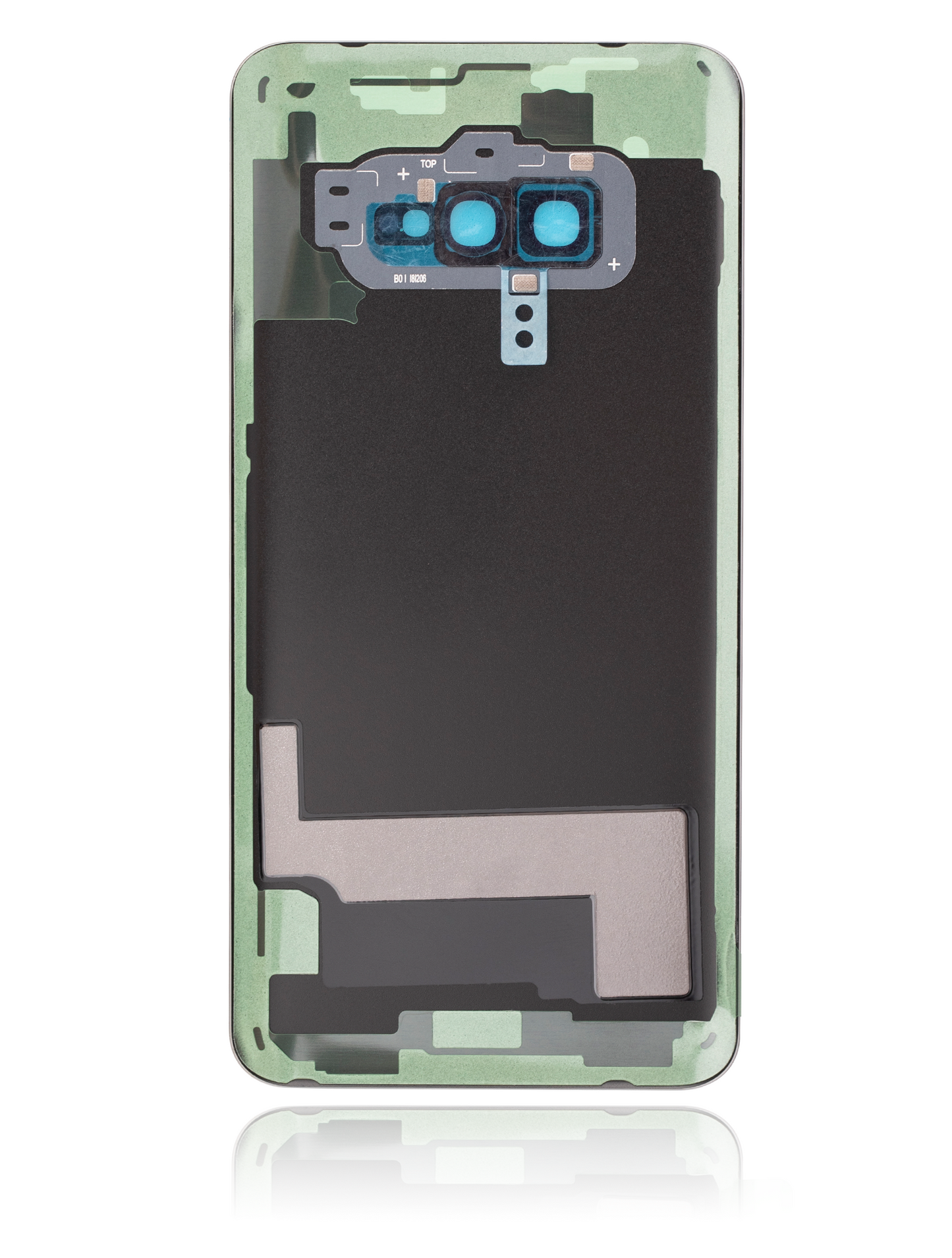 Back cover Glass With Camera Lens For Samsung Galaxy S10E (No Logo) (Aftermarket Plus) (Prism Black)