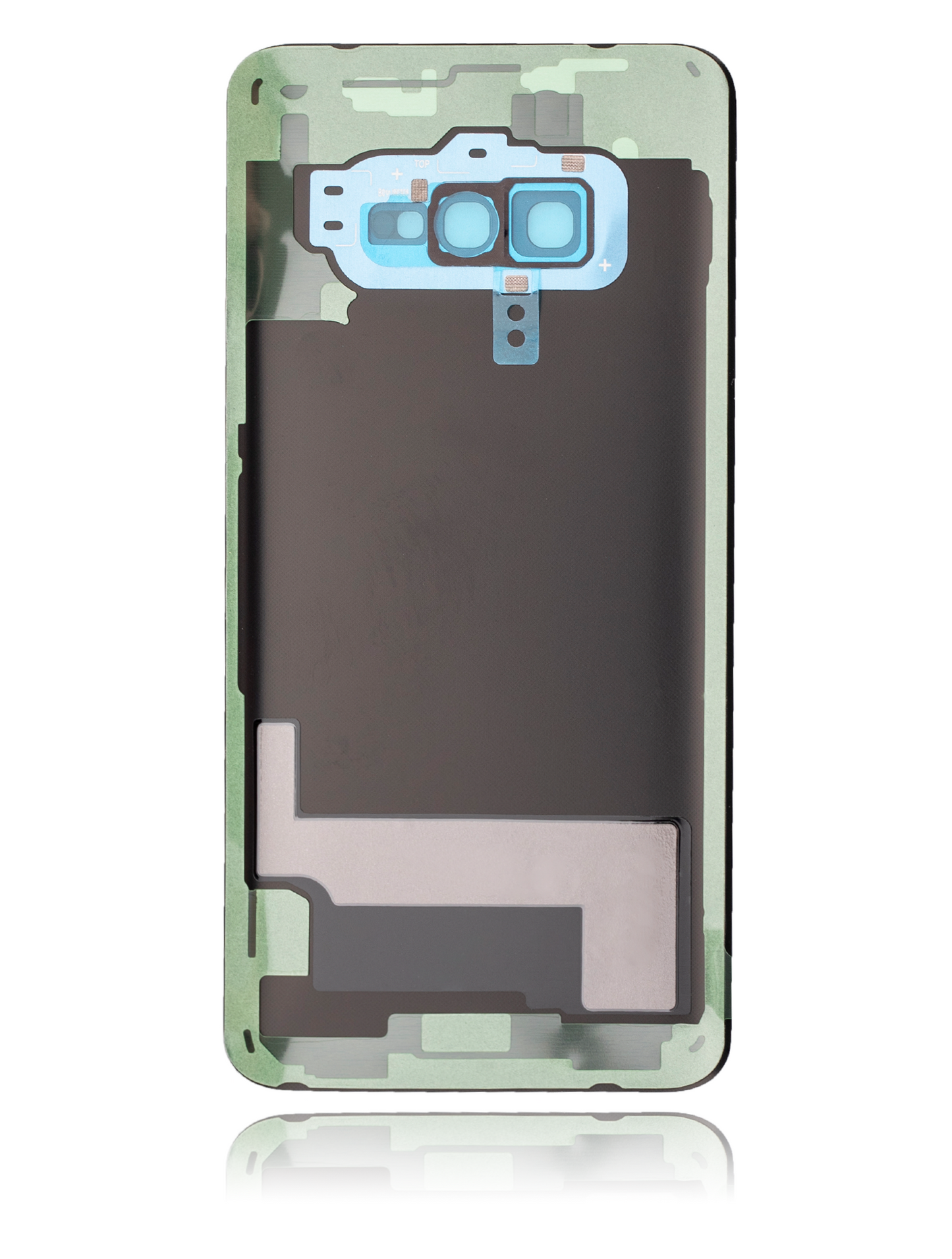 Back cover Glass With Camera Lens For Samsung Galaxy S10E (No Logo) (Aftermarket Plus) (Prism Blue)