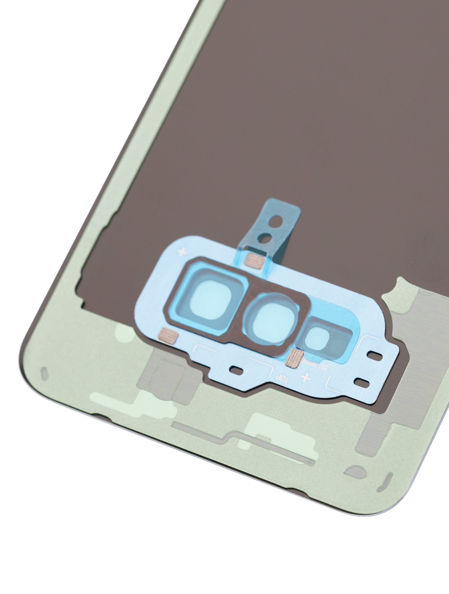 Back cover Glass With Camera Lens For Samsung Galaxy S10E (No Logo) (Aftermarket Plus) (Prism Blue)