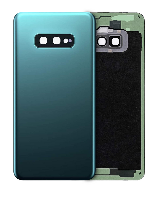 Back cover Glass With Camera Lens For Samsung Galaxy S10E (No Logo) (Aftermarket Plus) (Prism Green)