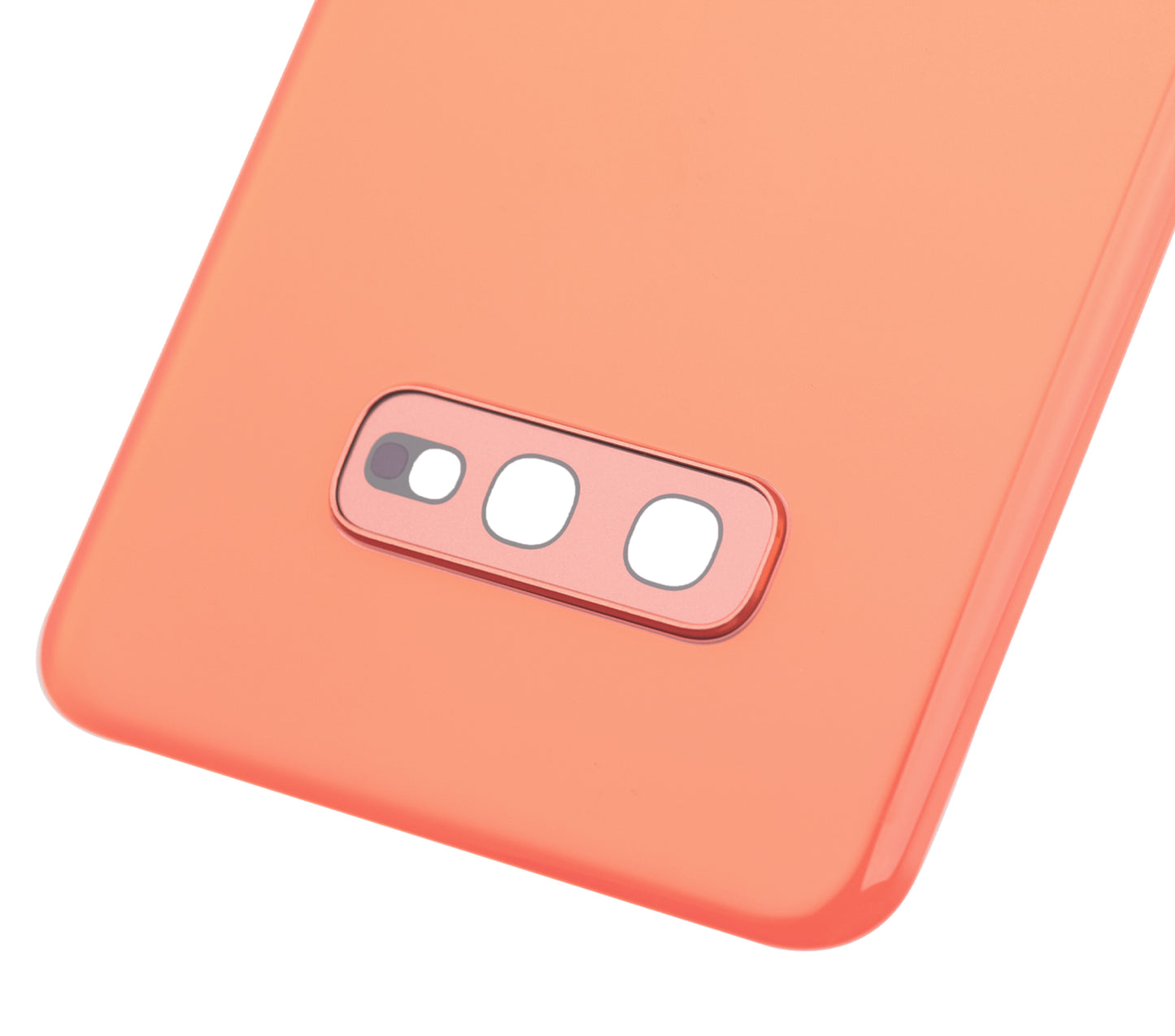 Back cover Glass With Camera Lens For Samsung Galaxy S10E (No Logo) (Aftermarket Plus) (Flamingo Pink)