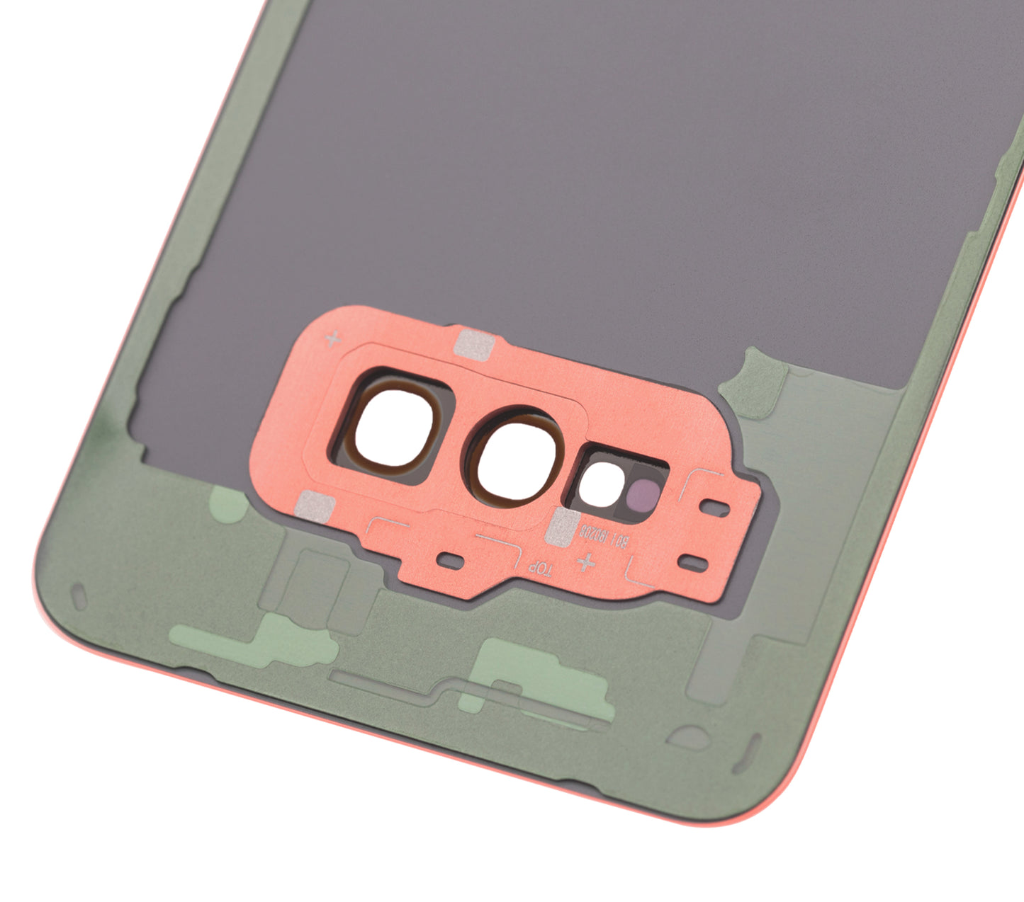 Back cover Glass With Camera Lens For Samsung Galaxy S10E (No Logo) (Aftermarket Plus) (Flamingo Pink)