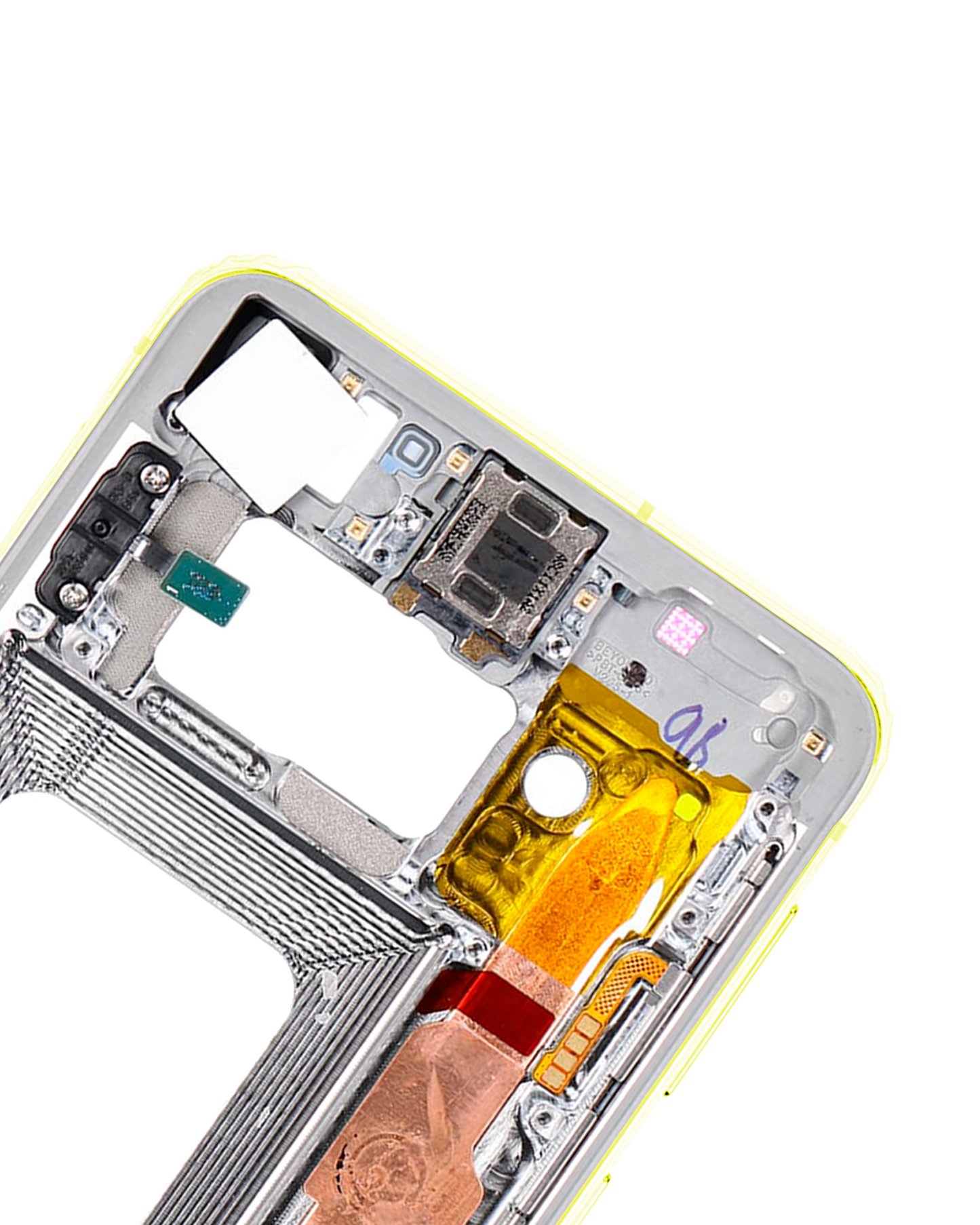 Mid-Frame Housing For Samsung Galaxy S10E (With Small Parts) (Canary Yellow)