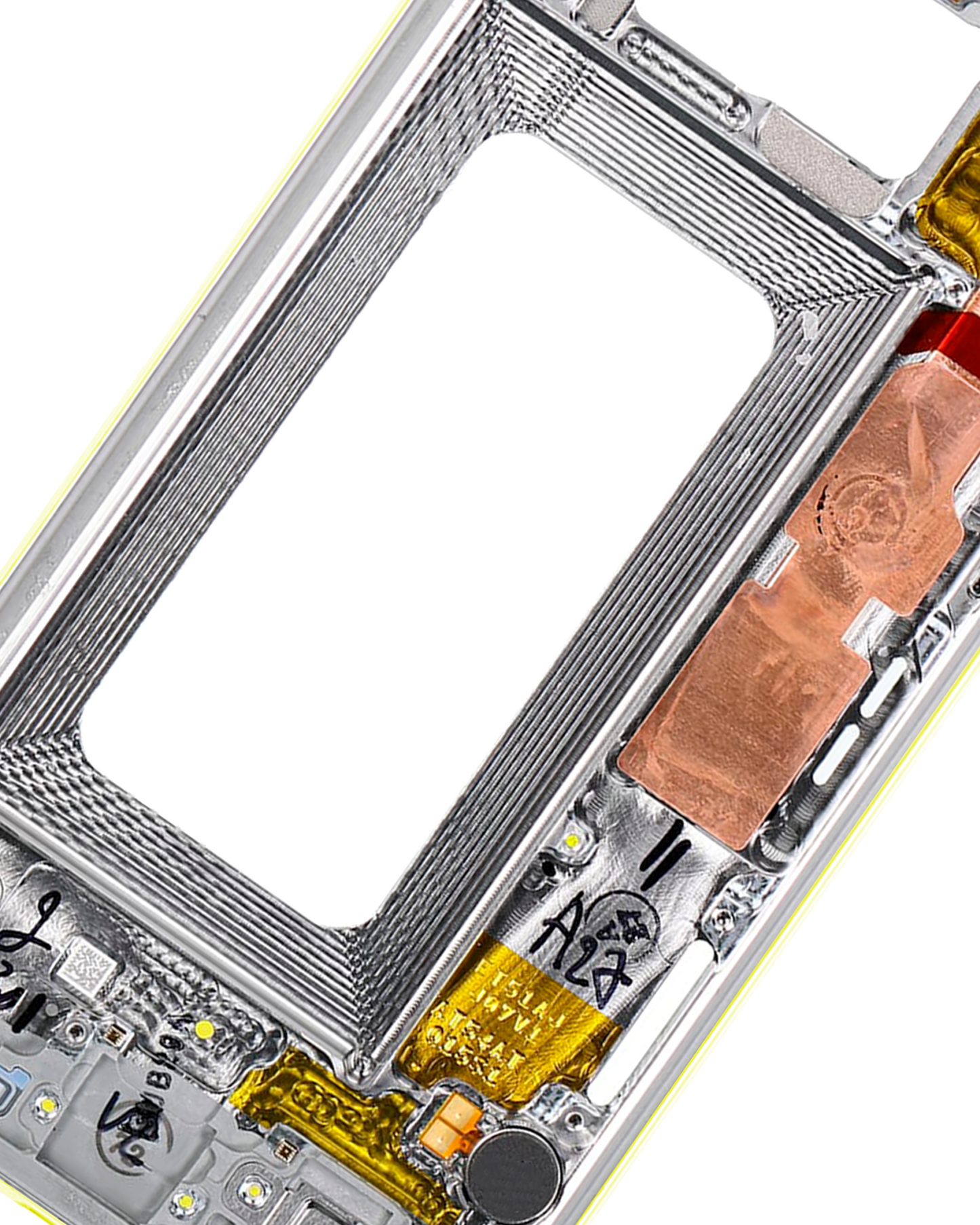 Mid-Frame Housing For Samsung Galaxy S10E (With Small Parts) (Canary Yellow)