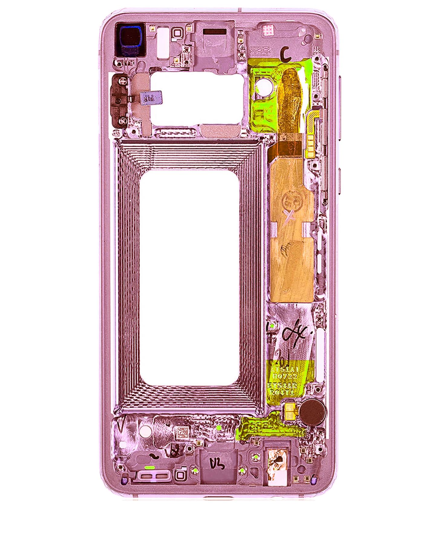 Mid-Frame Housing For Samsung Galaxy S10E (With Small Parts) (Flamingo Pink)