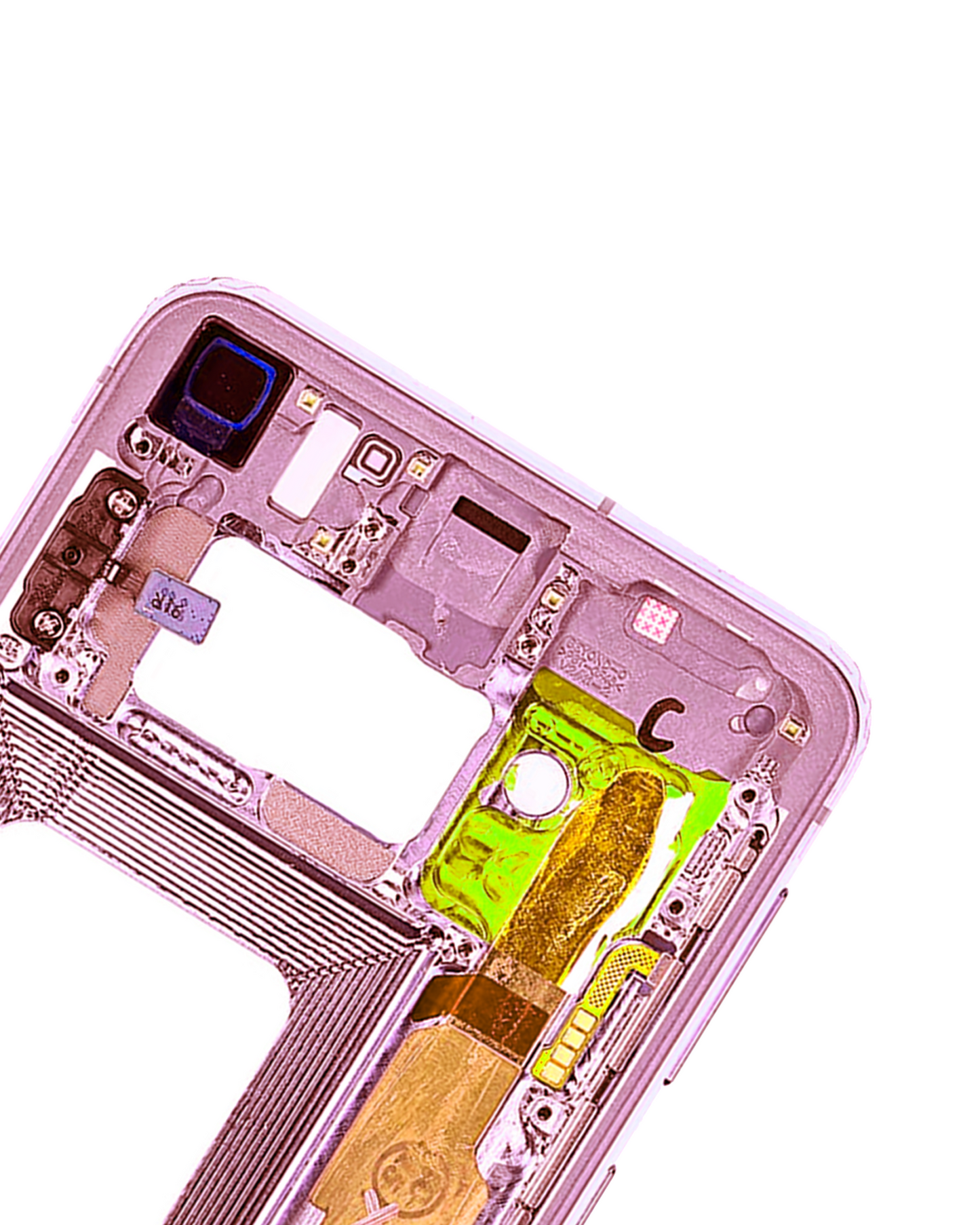 Mid-Frame Housing For Samsung Galaxy S10E (With Small Parts) (Flamingo Pink)