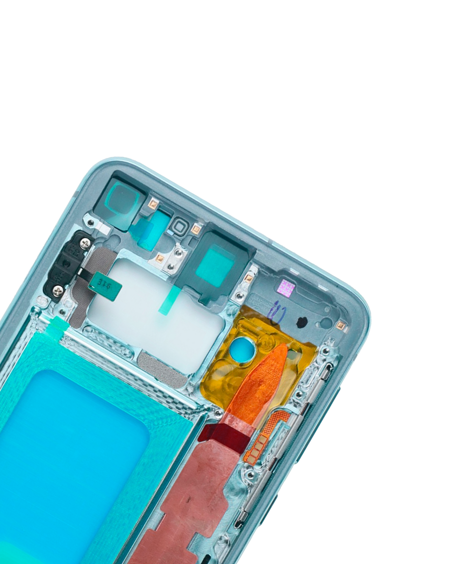 Mid-Frame Housing For Samsung Galaxy S10E (With Small Parts) (Prism Green)
