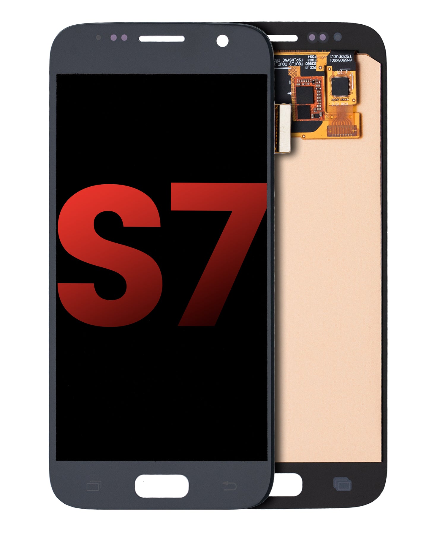 OLED Assembly Without Frame For Samsung Galaxy S7 (Aftermarket Plus) (Black Onyx)