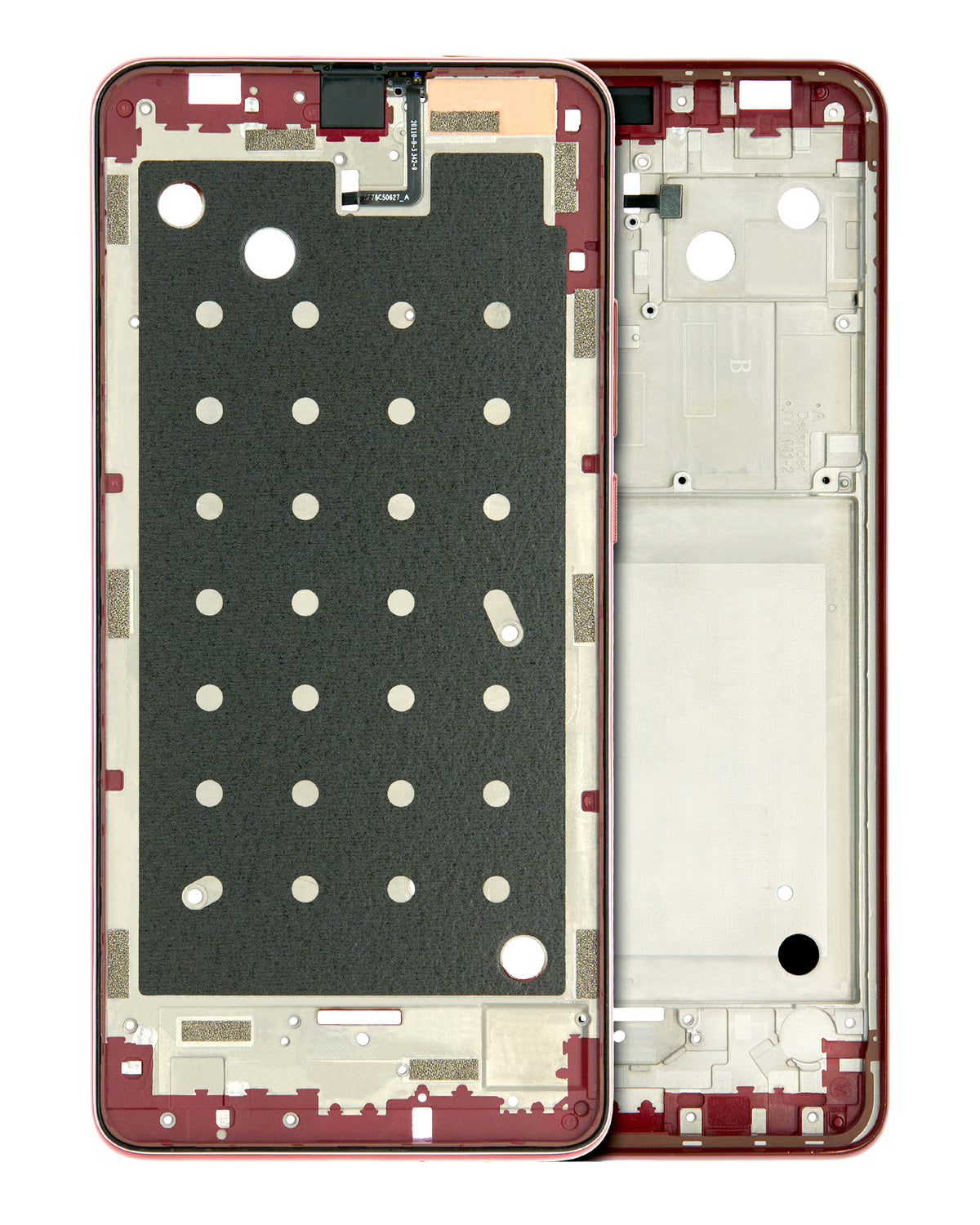 Mid-Frame Housing For Motorola One Hyper (XT2027 / 2020) (Dark Amber) - Motorola replacement part - product image 1 - SKU 107082023421