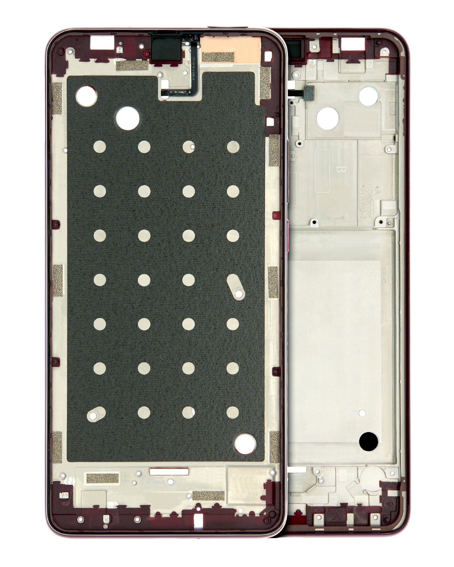Mid-Frame Housing For Motorola One Hyper (XT2027 / 2020) (Fresh Orchid) - Motorola replacement part - product image 1 - SKU 107082023422