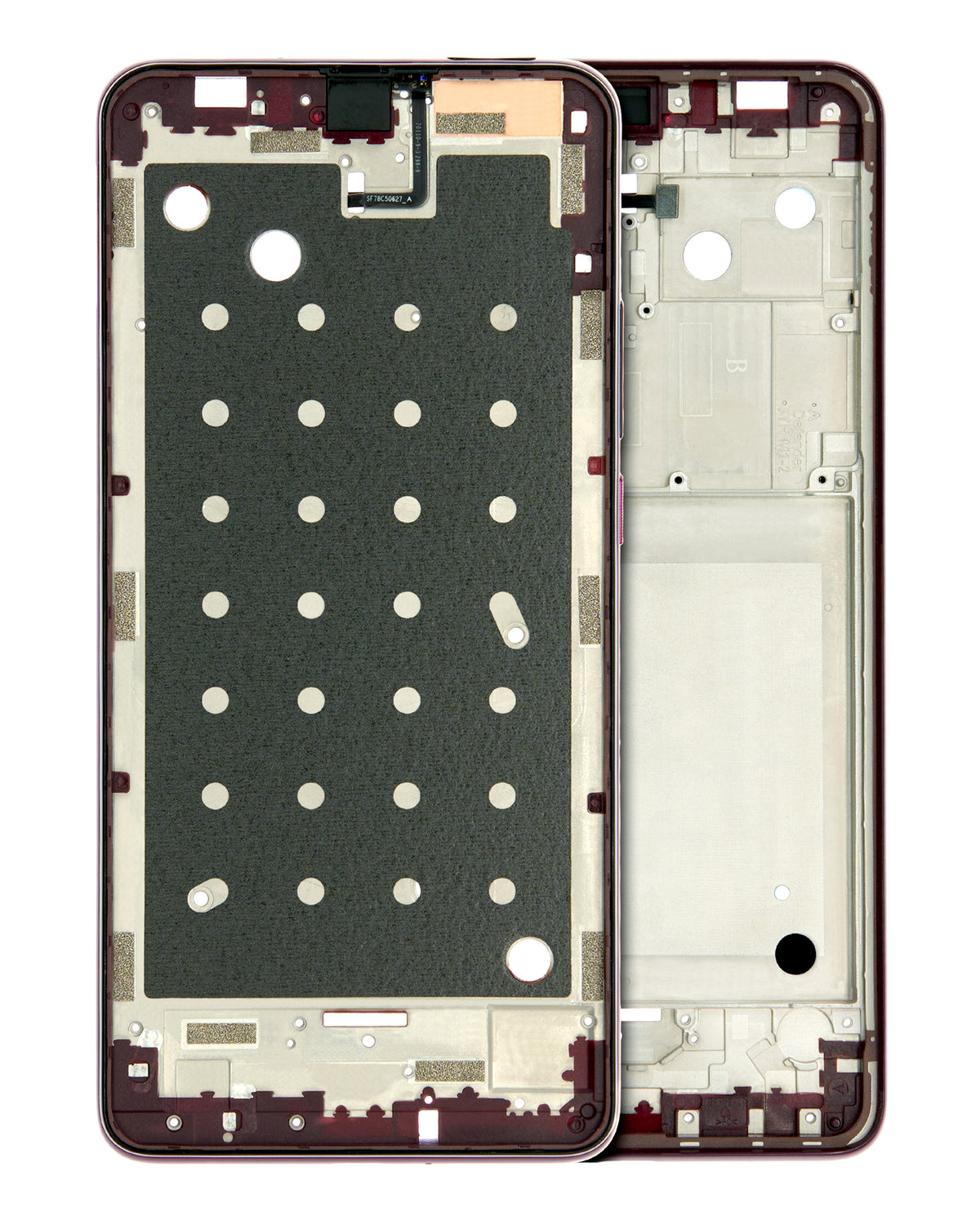 Mid-Frame Housing For Motorola One Hyper (XT2027 / 2020) (Fresh Orchid) - Motorola replacement part - product image 1 - SKU 107082023422