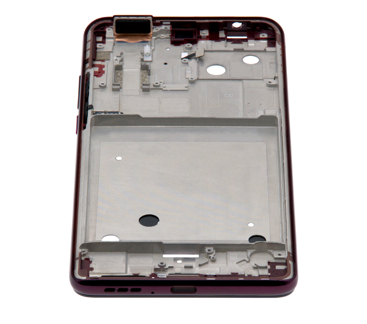 Mid-Frame Housing For Motorola One Hyper (XT2027 / 2020) (Fresh Orchid) - Motorola replacement part - product image 4 - SKU 107082023422