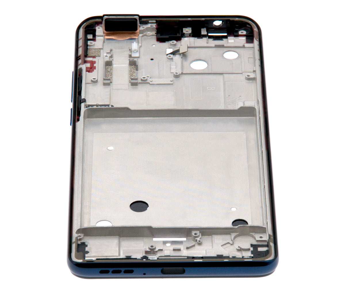 Mid-Frame Housing For Motorola One Hyper (XT2027 / 2020) (Deepsea Blue) - Motorola replacement part - product image 4 - SKU 107082023423