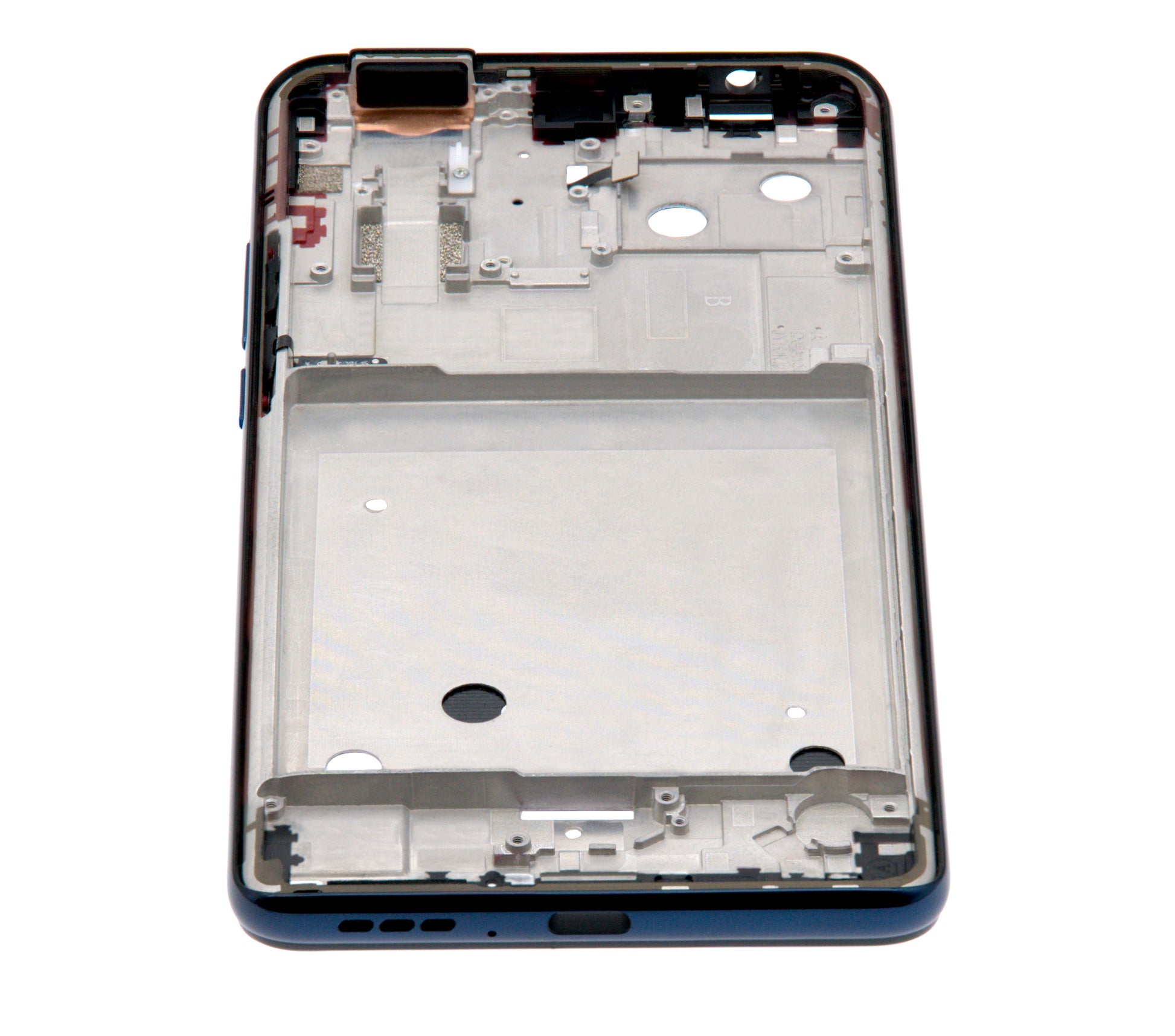 Mid-Frame Housing For Motorola One Hyper (XT2027 / 2020) (Deepsea Blue) - Motorola replacement part - product image 4 - SKU 107082023423