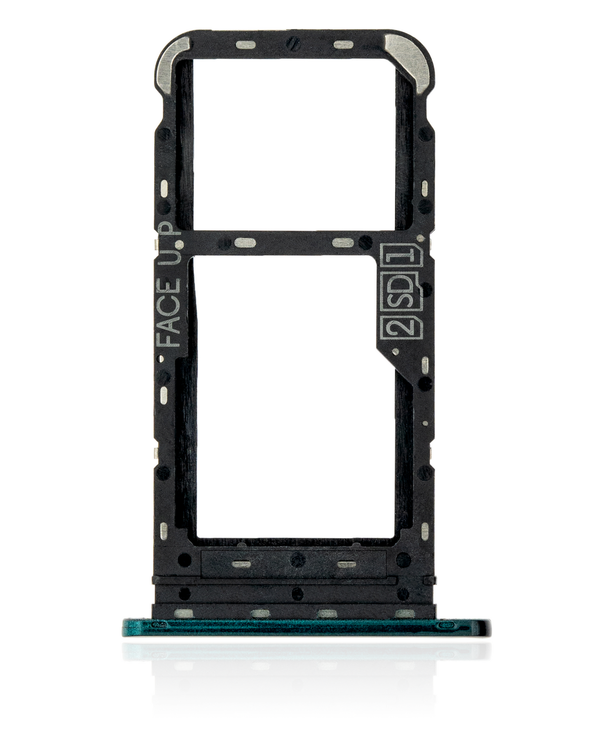 Dual Sim Card Tray For Motorola One Fusion (XT2073 / 2020) (Emerald Green) - Motorola replacement part - product image 2 - SKU 107082023526
