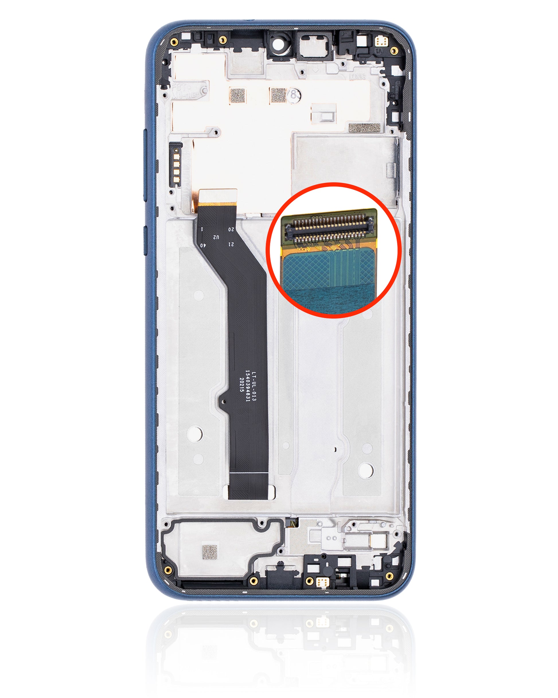 LCD Assembly With Frame For Motorola Moto E (XT2052 / 2020) (Refurbished) (Midnight Blue) - image 7