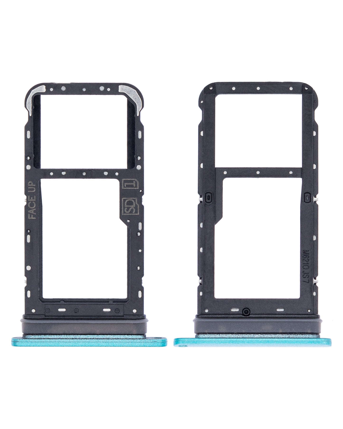 Single Sim Card Tray For Motorola Moto E7 (XT2095 / 2020) (Aqua Blue) - image 2