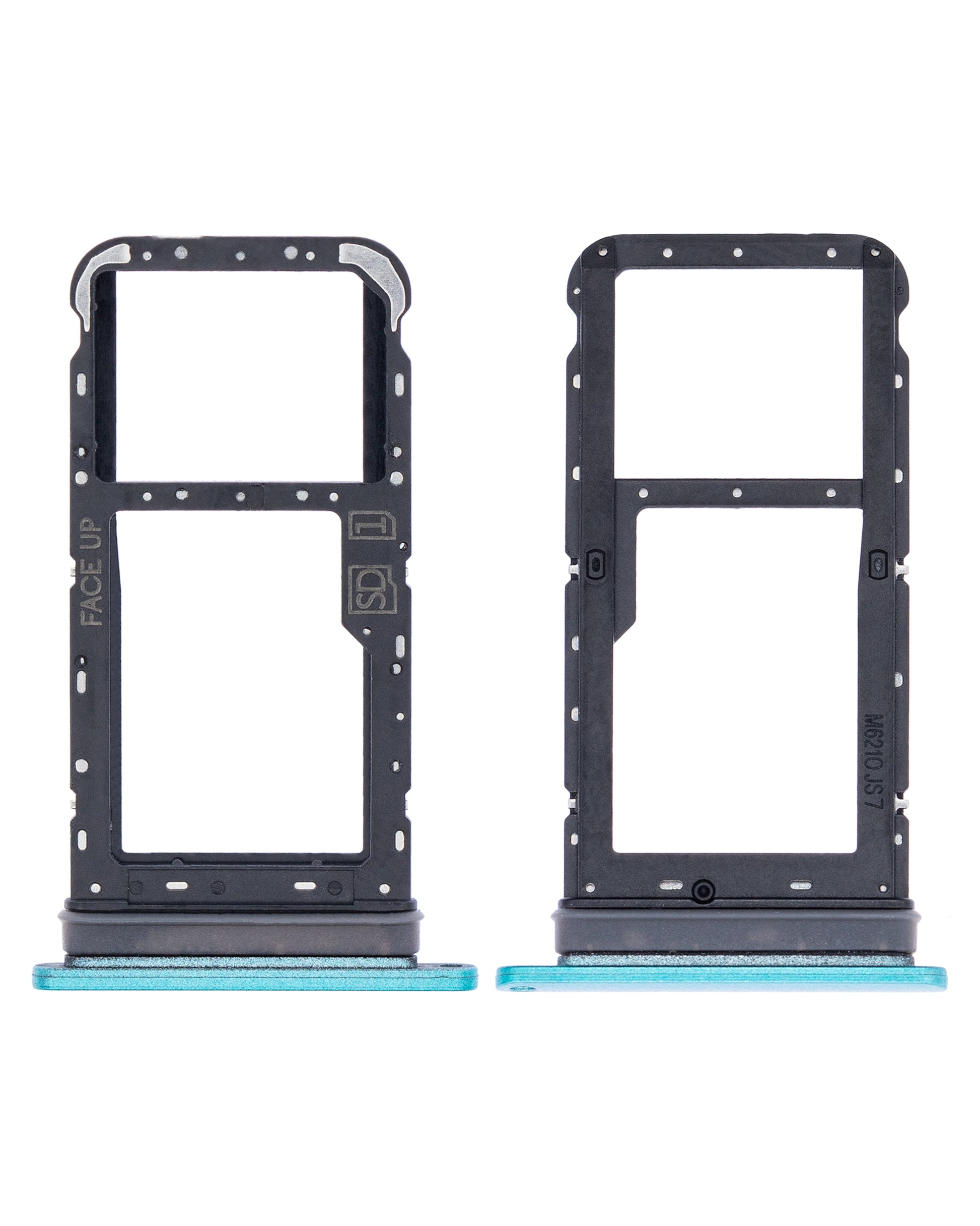 Single Sim Card Tray For Motorola Moto E7 (XT2095 / 2020) (Aqua Blue) - image 2
