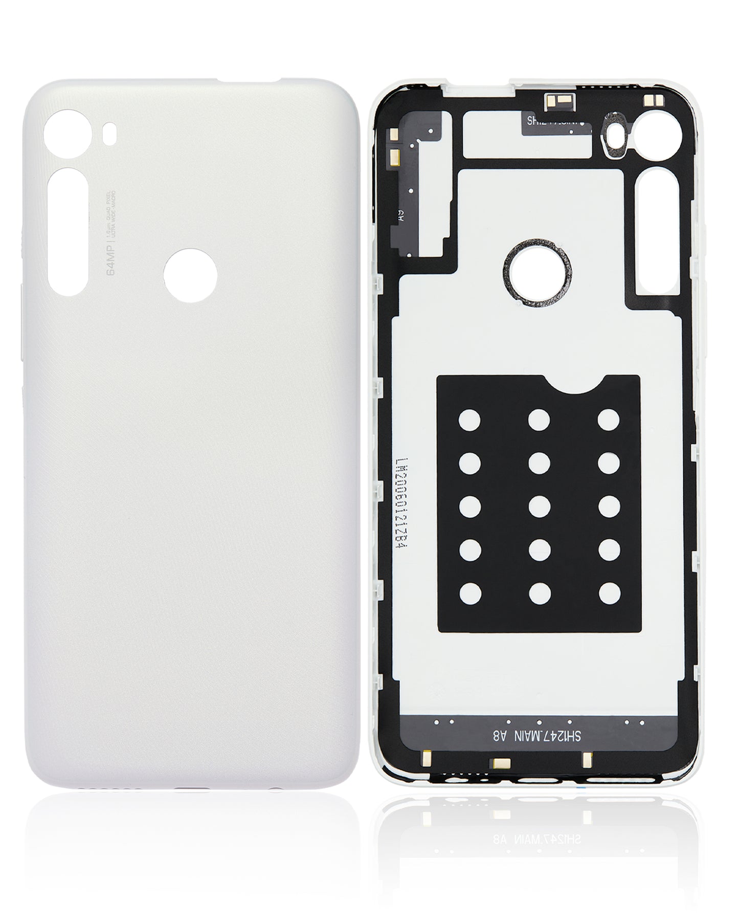 Back cover Glass For Motorola One Fusion Plus (XT2067 / 2020) (White) - Motorola replacement part - product image 6 - SKU 107082023729