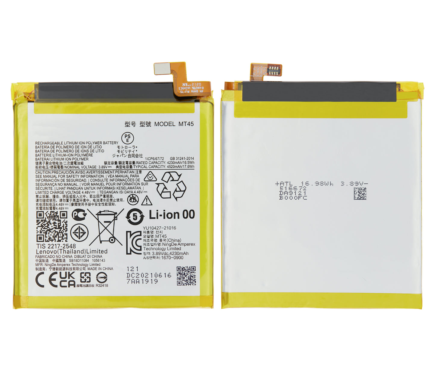 Replacement Battery For Motorola Edge 20 Pro (XT2153-1 / 2021) / Edge S Pro (MT45) | SKU 107082025174 | image 6
