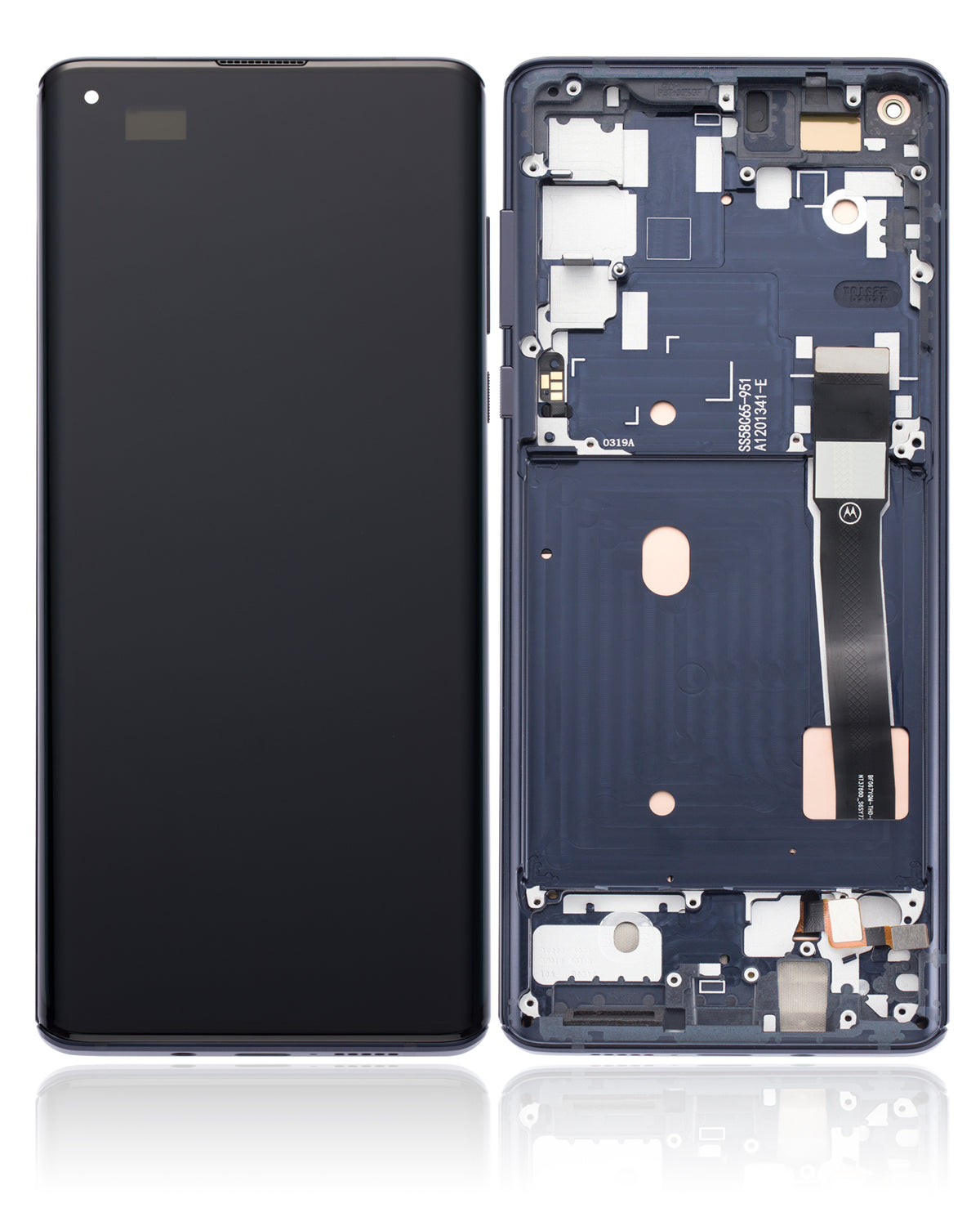 OLED Assembly With Frame For Motorola Edge 5G (XT2063 / 2020) (Refurbished) (Solar Black) | SKU 107082025180 | image 7