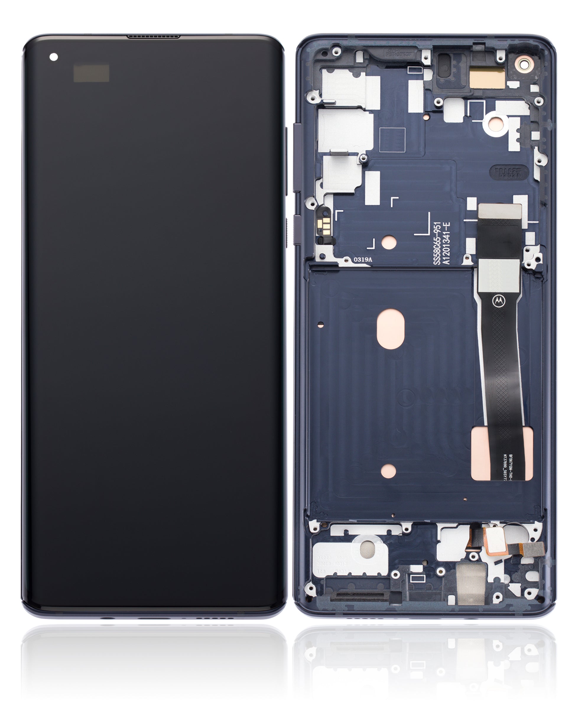 OLED Assembly With Frame For Motorola Edge 5G (XT2063 / 2020) (Refurbished) (Solar Black) | SKU 107082025180 | image 7