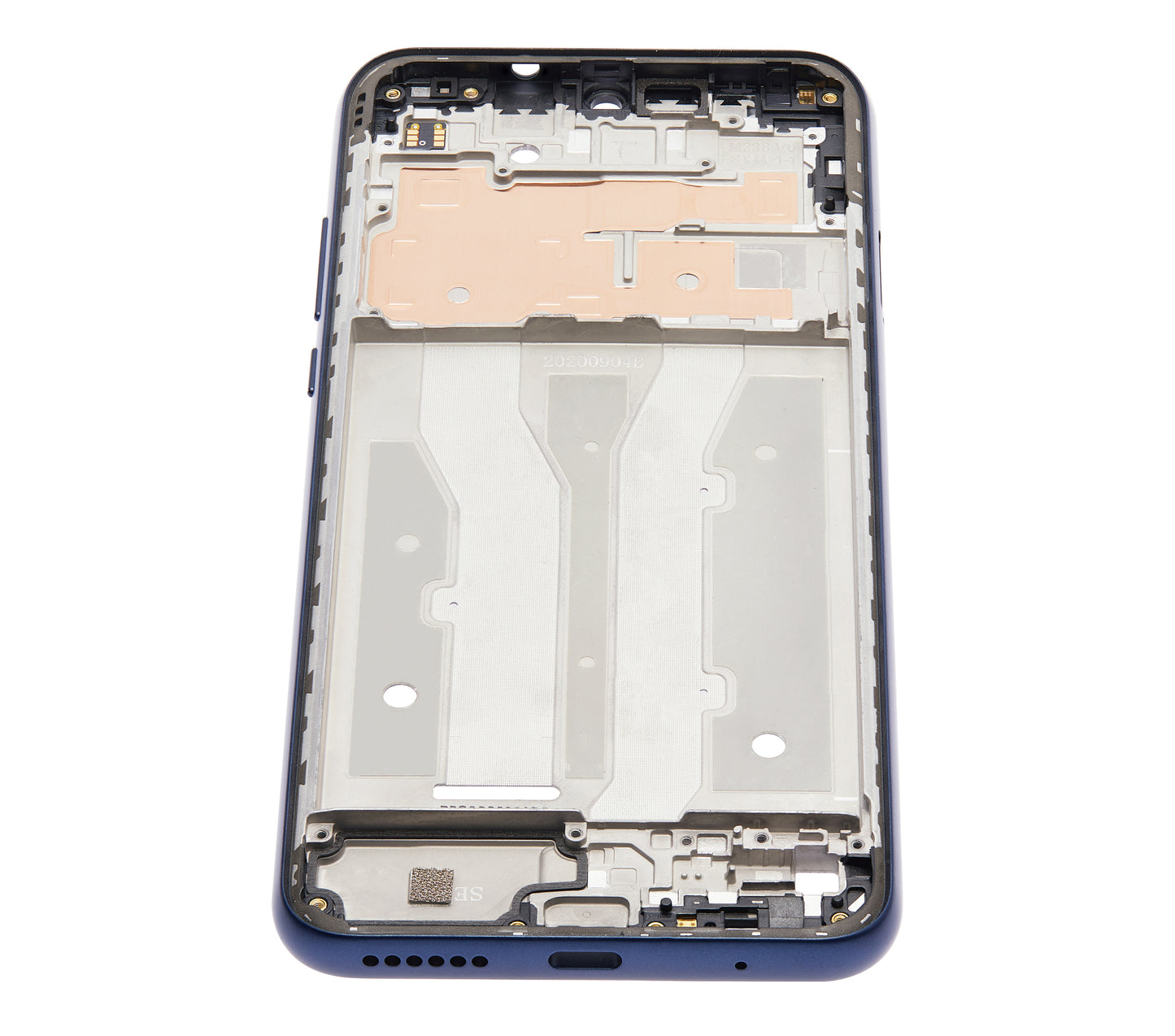 Mid-Frame Housing For Motorola Moto G Play (XT2093 / 2021) (Misty Blue) replacement part for compatible Motorola phone, SKU 107082025192, product image 2