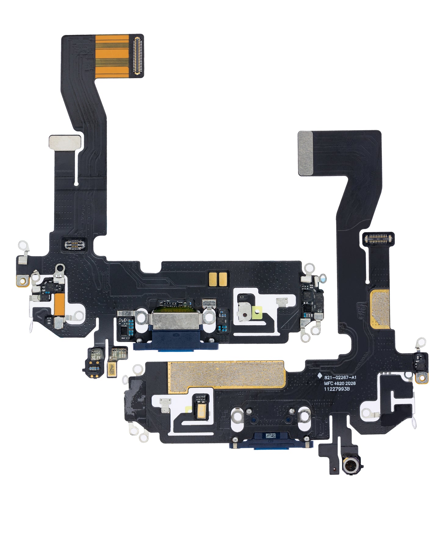 Charging Port Flex Cable For iPhone 12 / 12 Pro (Aftermarket Plus) (Pacific Blue)