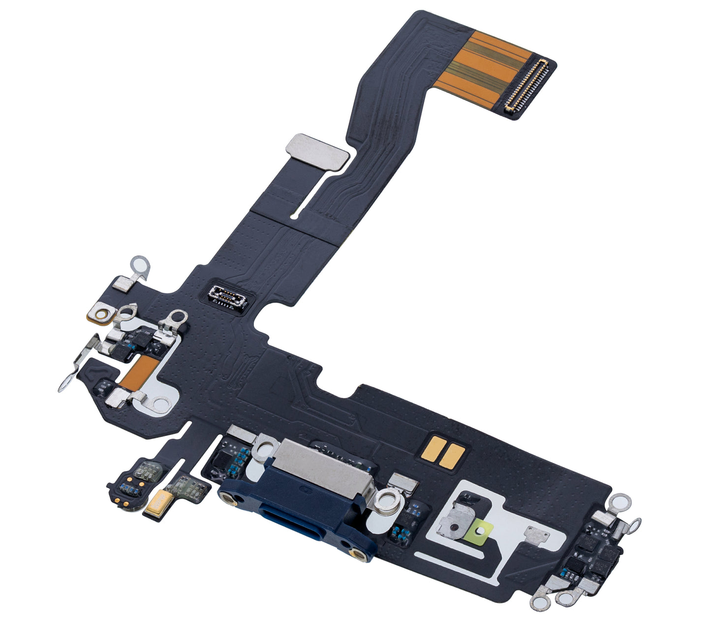Charging Port Flex Cable For iPhone 12 / 12 Pro (Aftermarket Plus) (Pacific Blue)