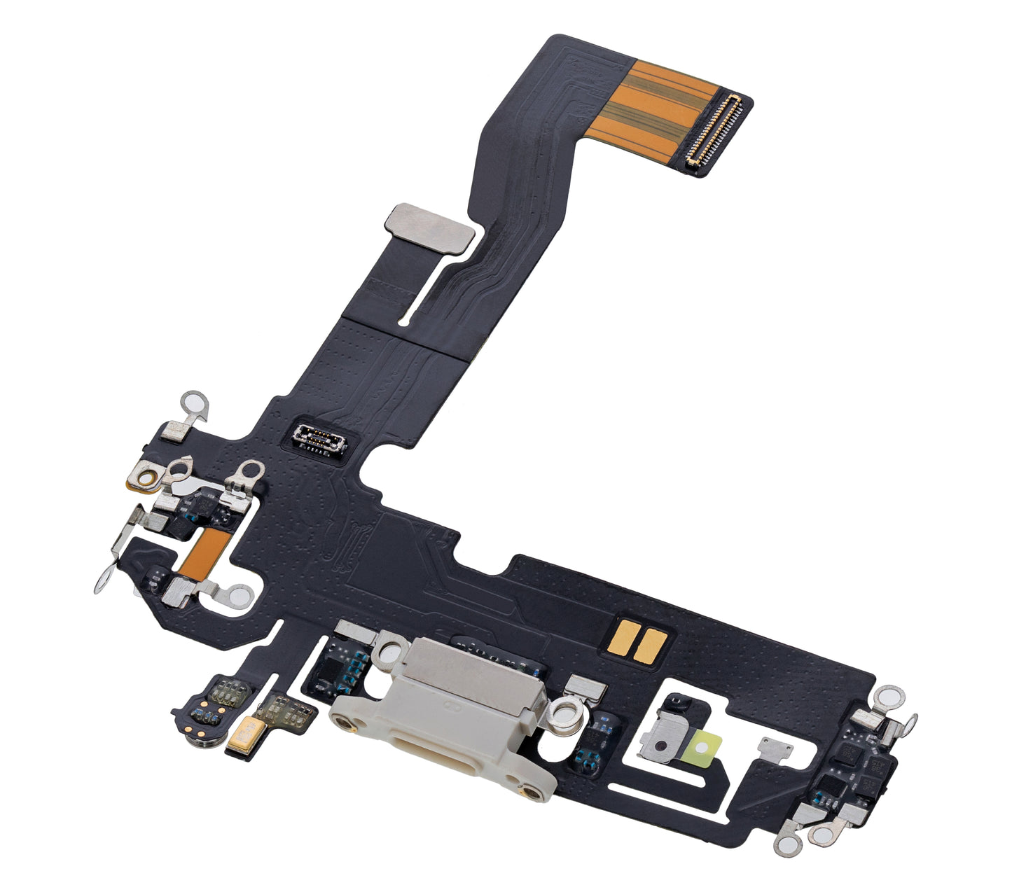 Charging Port Flex Cable For iPhone 12 / 12 Pro (Aftermarket Plus) (Silver)