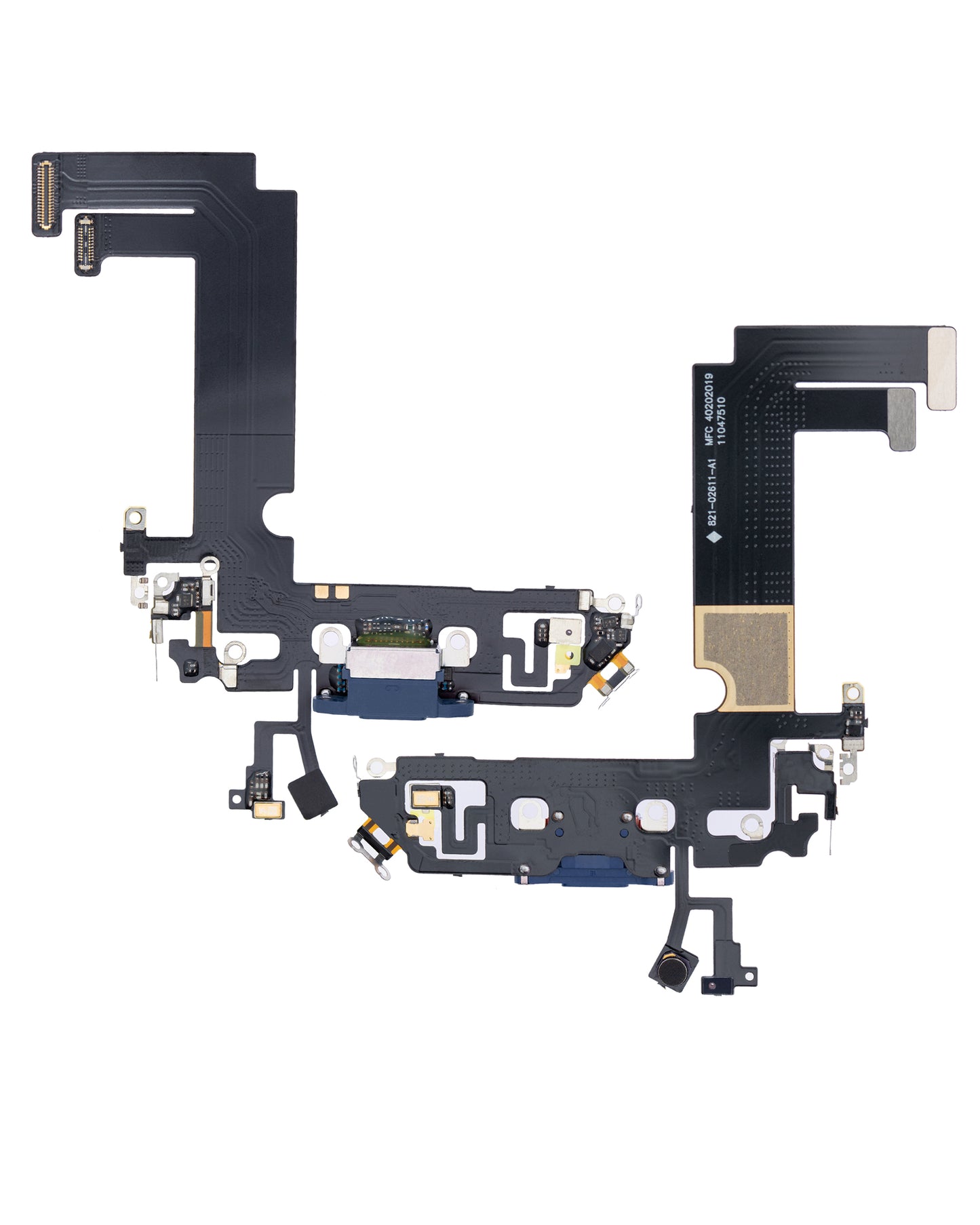 Charging Port Flex Cable For iPhone 12 Mini (Aftermarket Plus) (Blue)