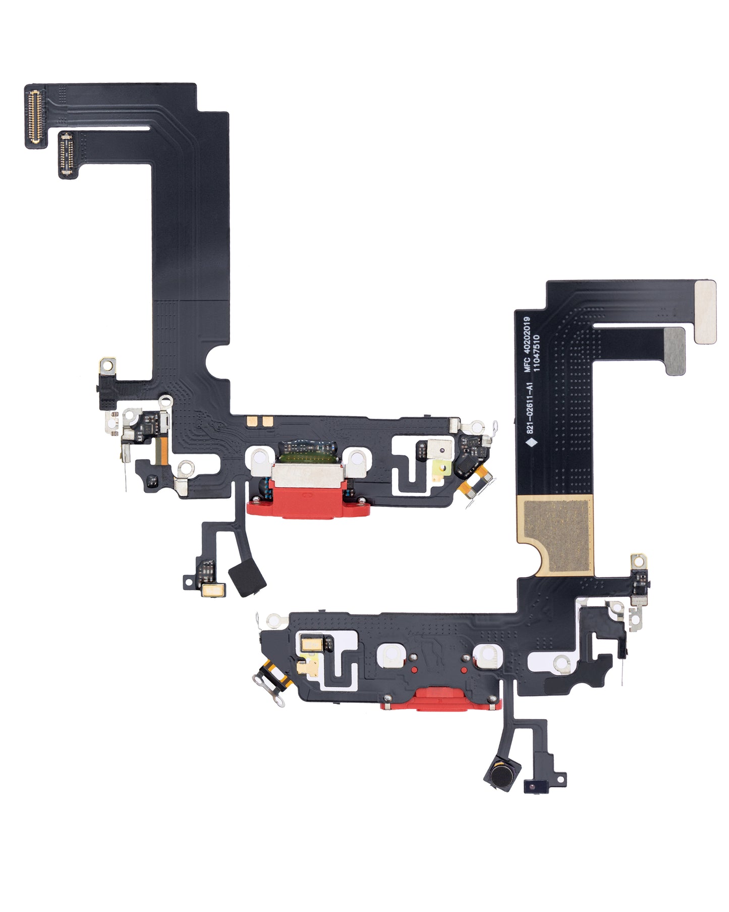Charging Port Flex Cable For iPhone 12 Mini (Aftermarket Plus) (Red)