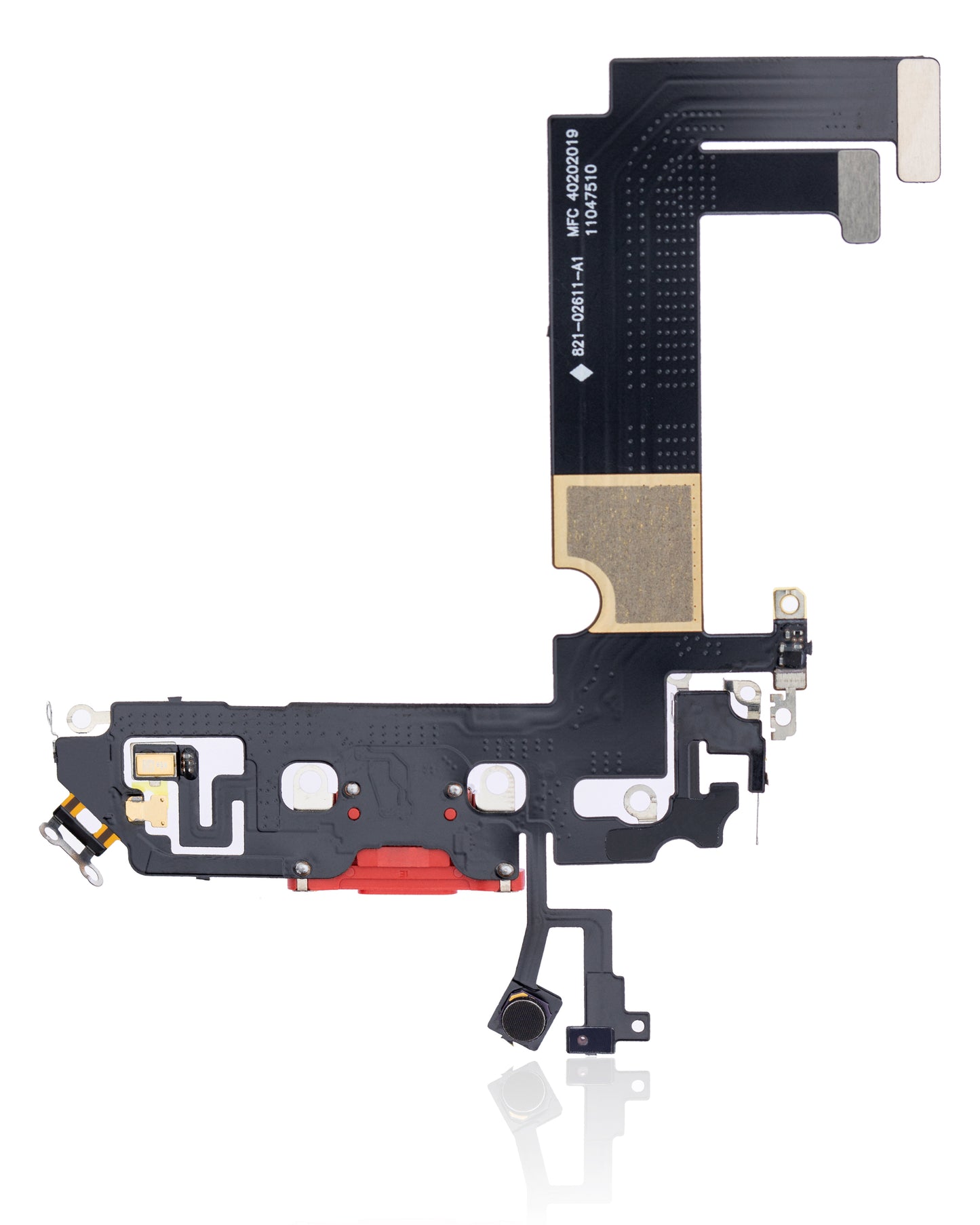 Charging Port Flex Cable For iPhone 12 Mini (Aftermarket Plus) (Red)