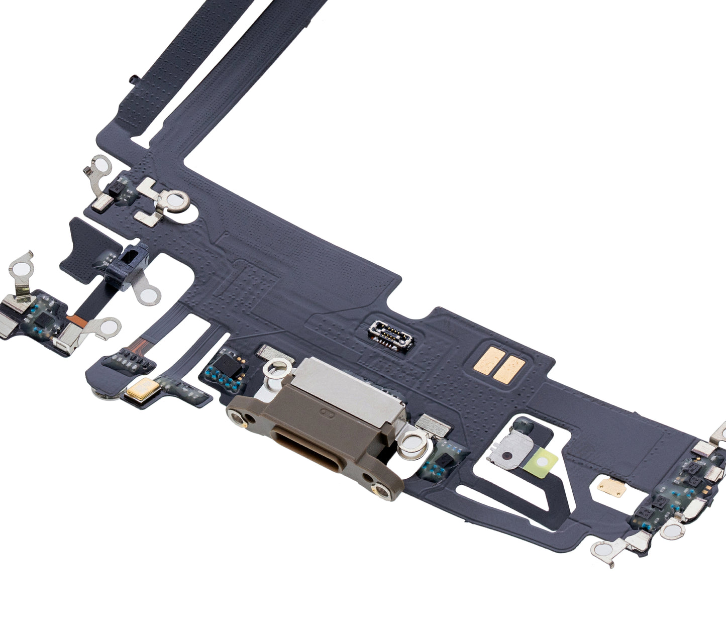 Charging Port Flex Cable For iPhone 12 Pro Max (Aftermarket Plus) (Gold)