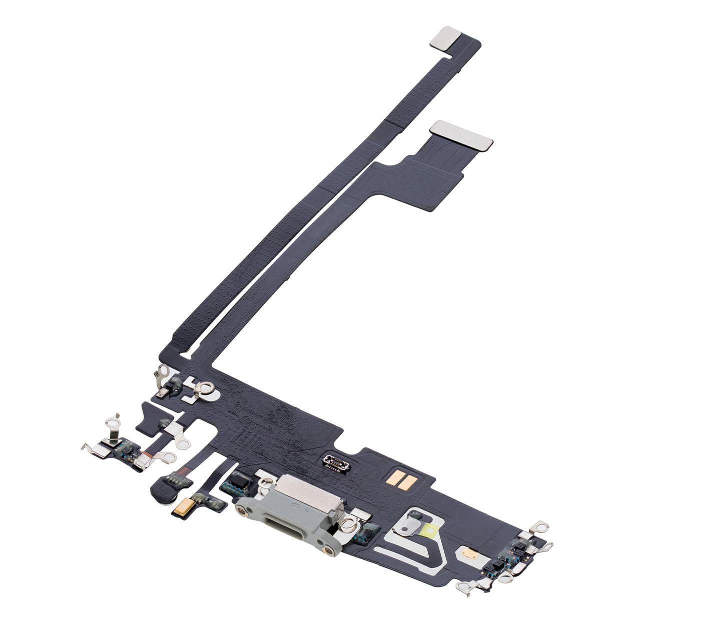 Charging Port Flex Cable For iPhone 12 Pro Max (Aftermarket Plus) (Silver)