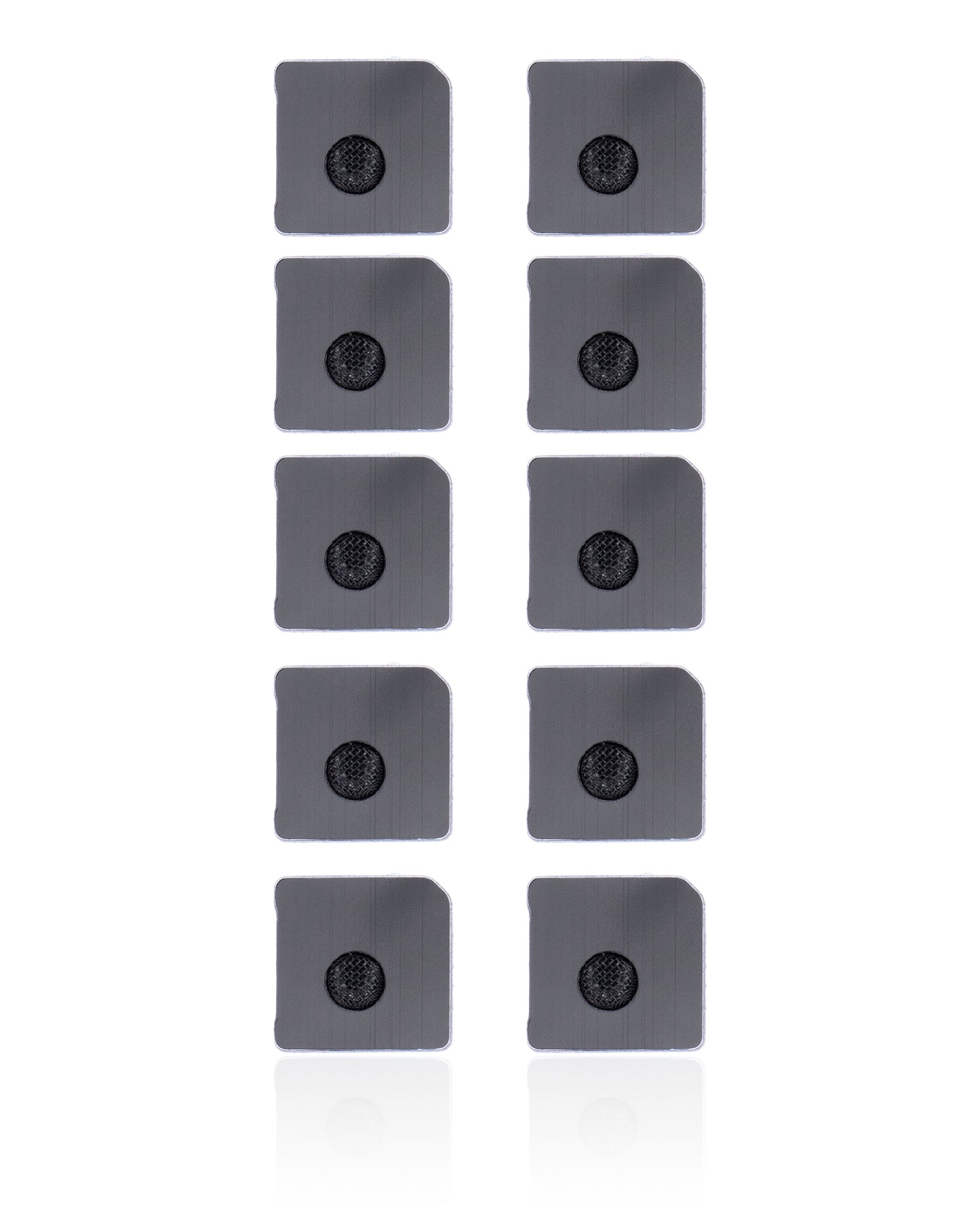Flash Light / Power Flex Bracket With Microphone Mesh For iPhone 12 Mini (Black) (10 Pack)
