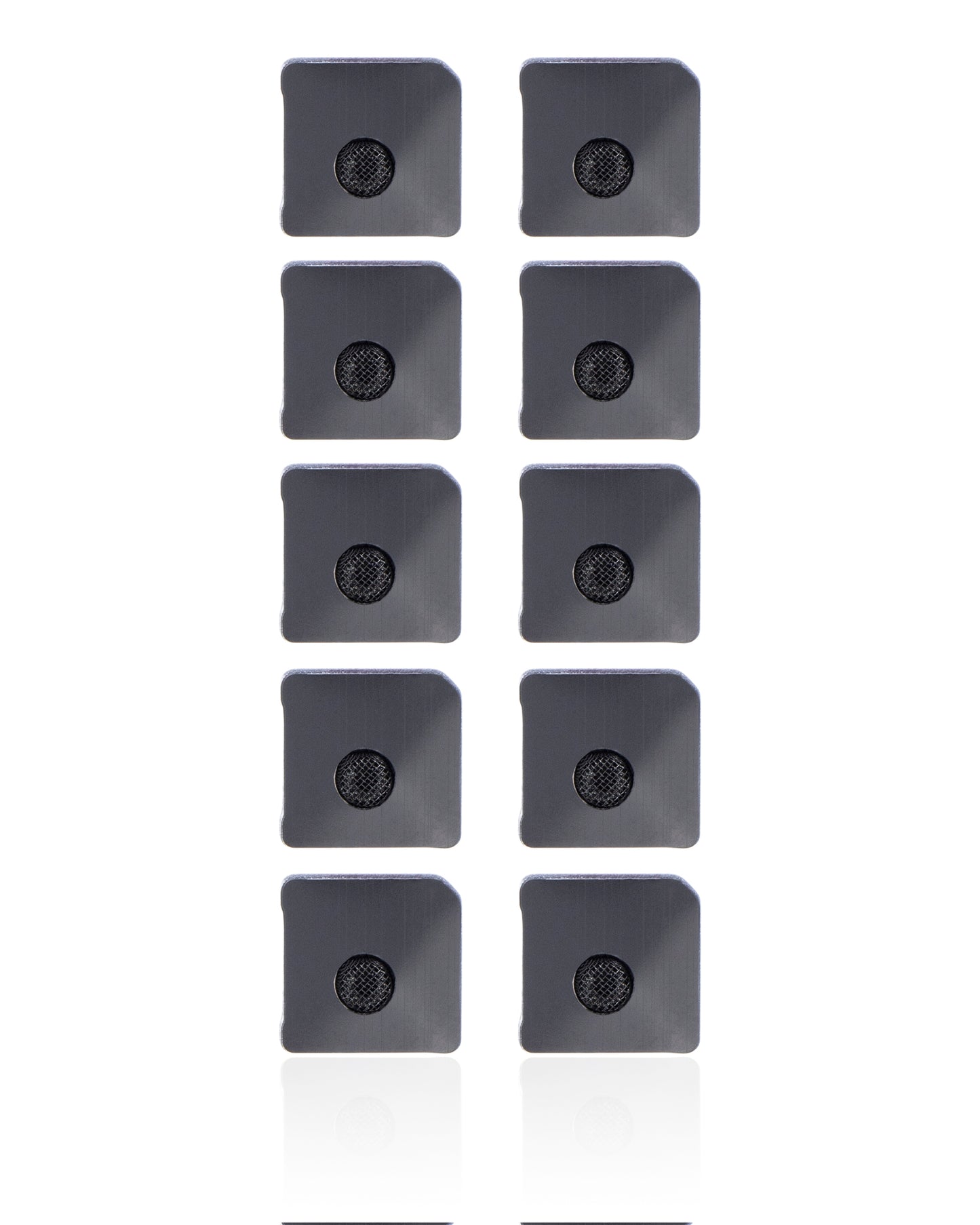 Flash Light / Power Flex Bracket With Microphone Mesh For iPhone 12 (Black) (10 Pack)