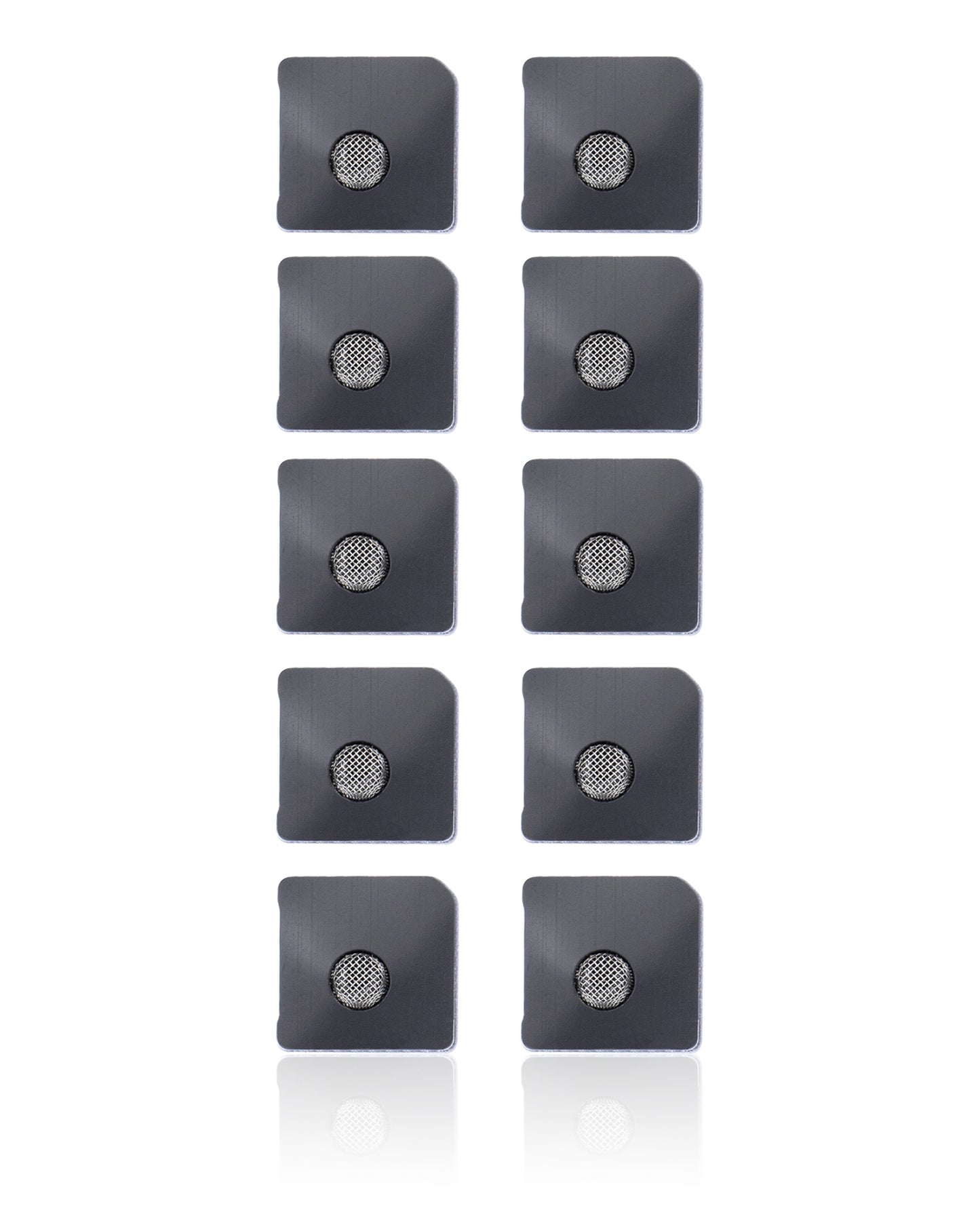Flash Light / Power Flex Bracket With Microphone Mesh For iPhone 12 (White) (10 Pack)