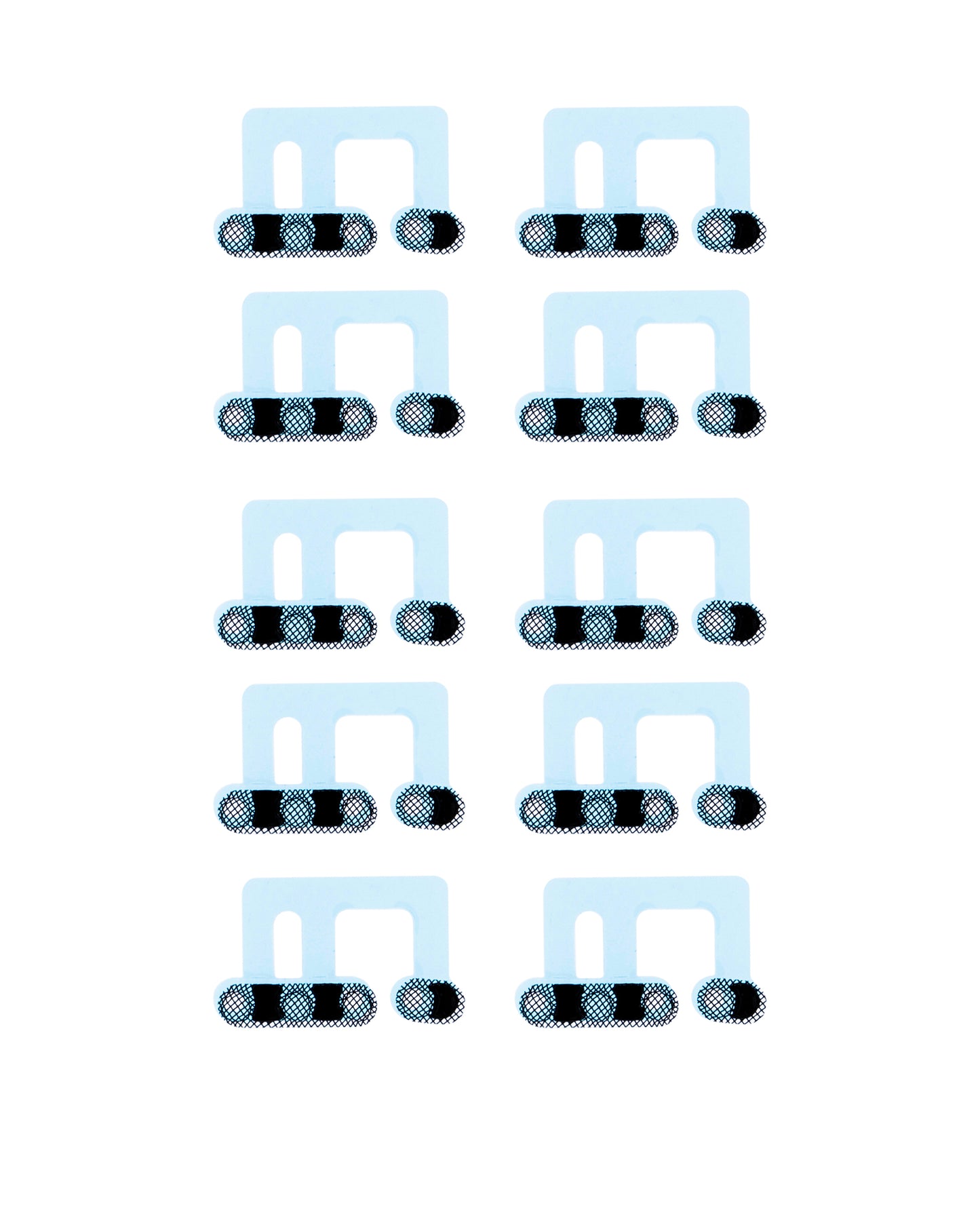 Loudspeaker / Mic Mesh For iPhone 12 Mini (White) (10 Pack)