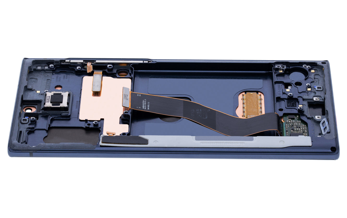 OLED Assembly With Frame For Samsung Galaxy Note 10 (Service Pack) (Aura Glow / Silver)