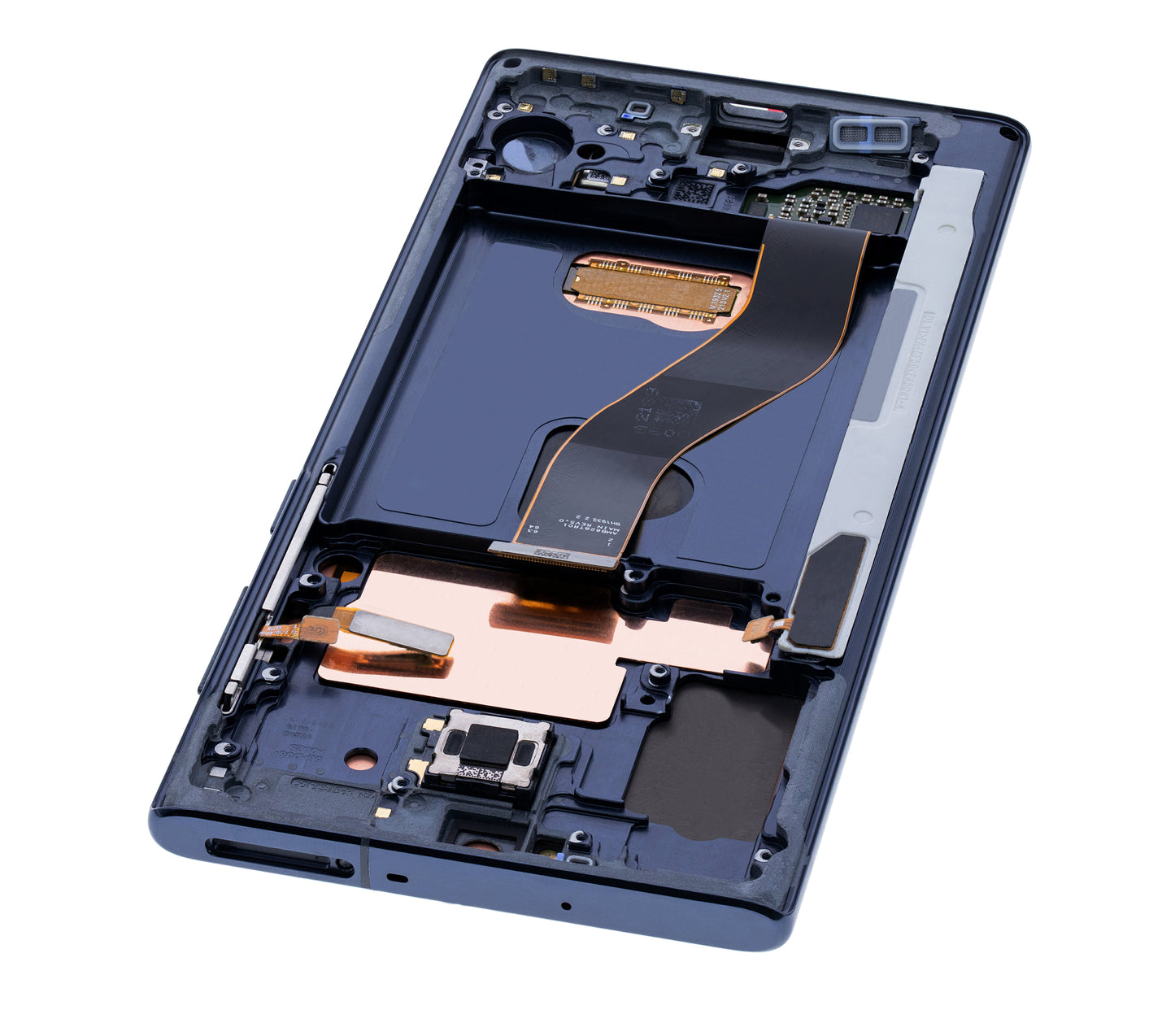 OLED Assembly With Frame For Samsung Galaxy Note 10 (Service Pack) (Aura Glow / Silver)