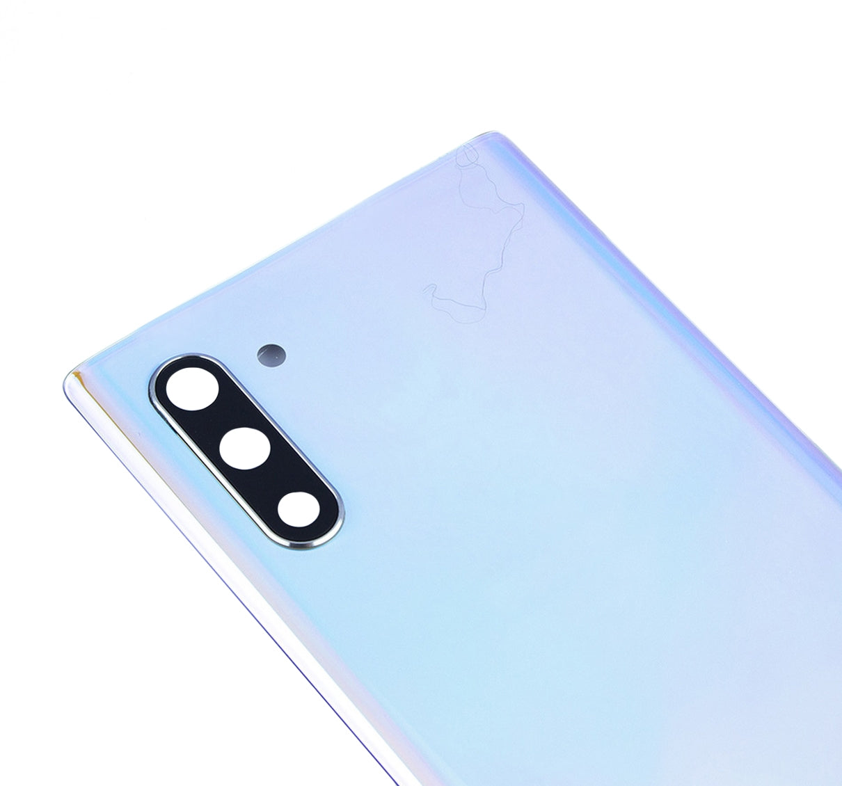 Back Cover Glass With Camera Lens For Samsung Galaxy Note 10 (Service Pack) (Aura Glow / Silver)