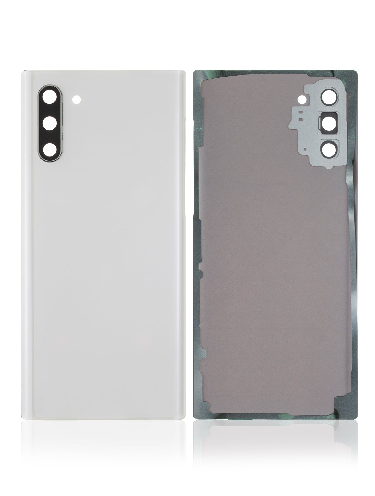Back Cover Glass With Camera Lens For Samsung Galaxy Note 10 (No Logo) (Aftermarket Plus) (Aura White)