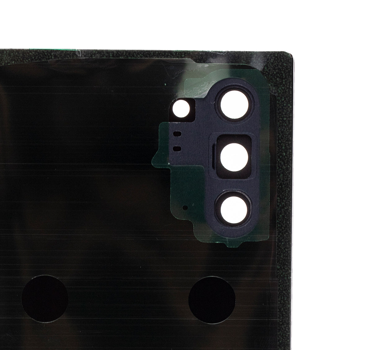 Back Cover Glass With Camera Lens For Samsung Galaxy Note 10 (No Logo) (Aftermarket Plus) (Aura Black)