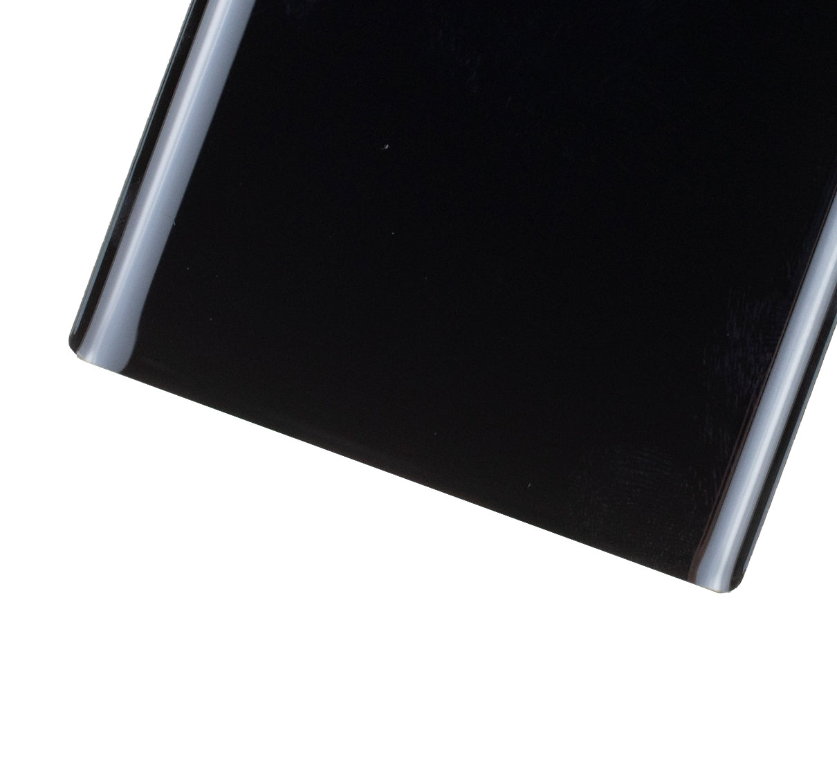 Back Cover Glass With Camera Lens For Samsung Galaxy Note 10 (No Logo) (Aftermarket Plus) (Aura Black)
